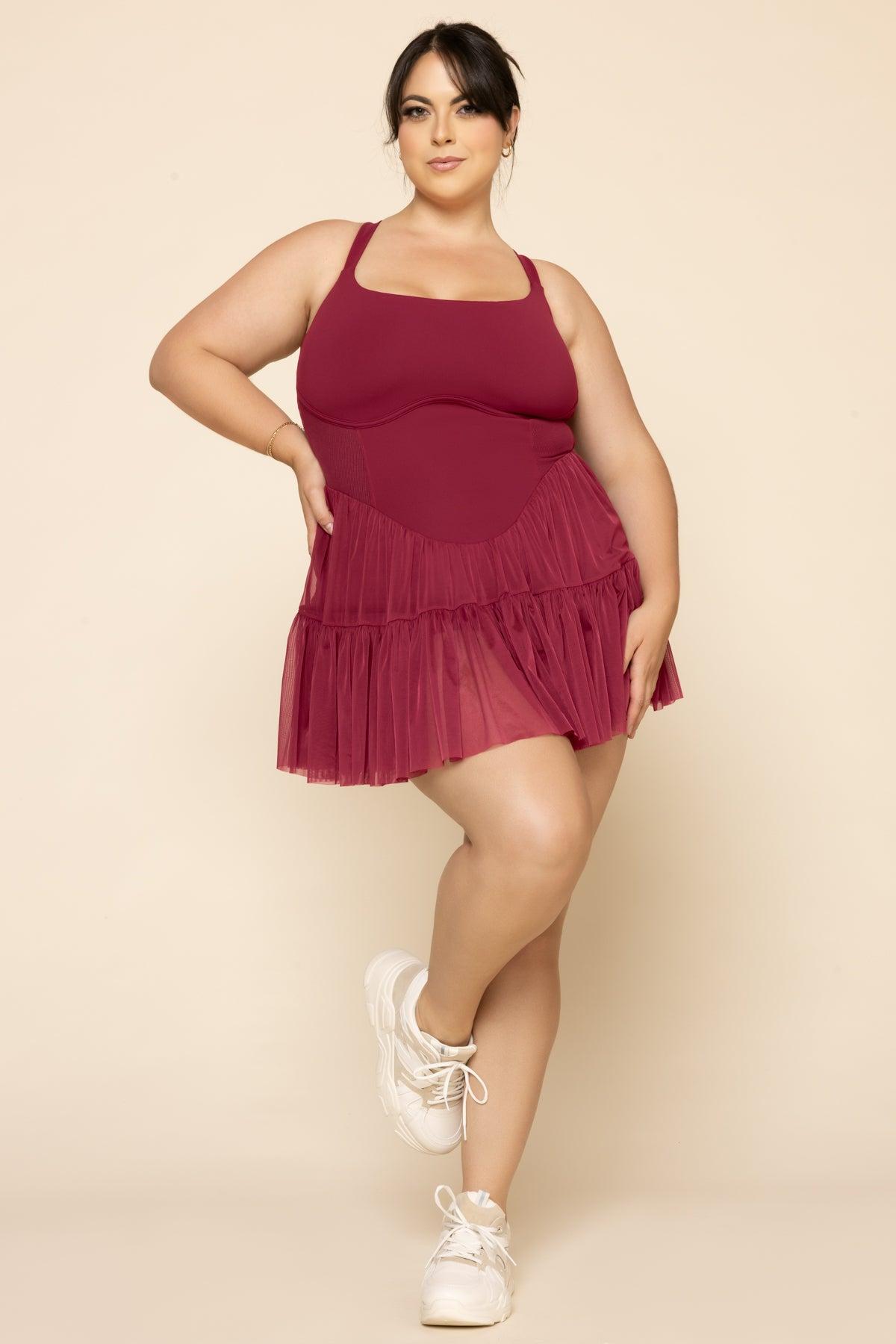 Corset Pirouette Dress - Ruby Product Image