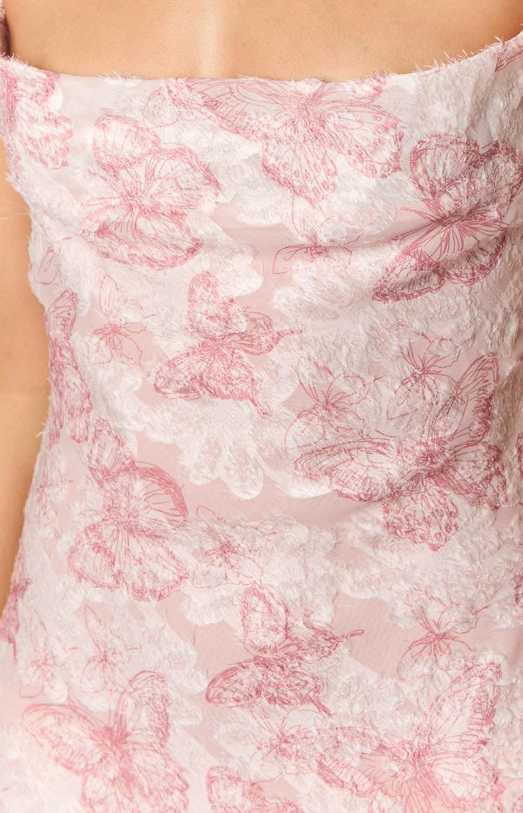 Valentina Pink Butterfly Maxi Dress Baby Product Image