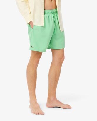 Mid Length Monochrome Swim Trunks Product Image