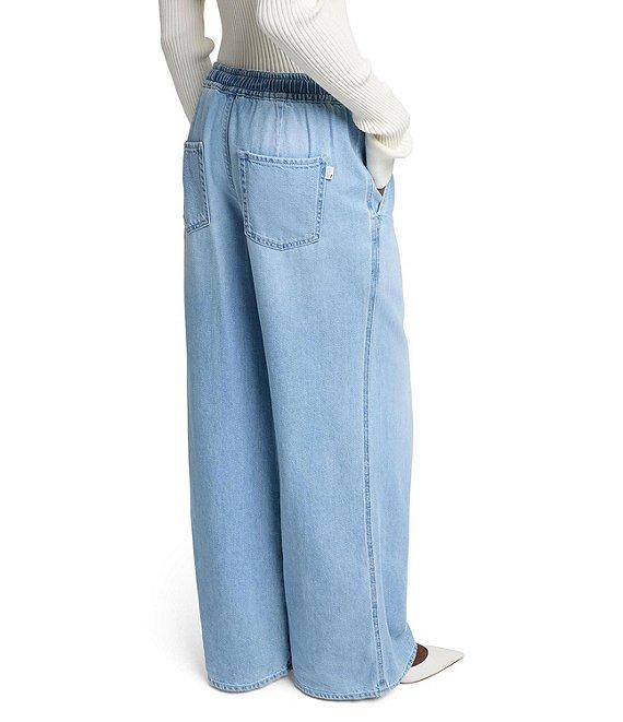 7 For All Mankind High Waist Wide Leg Pull-On Pants Product Image