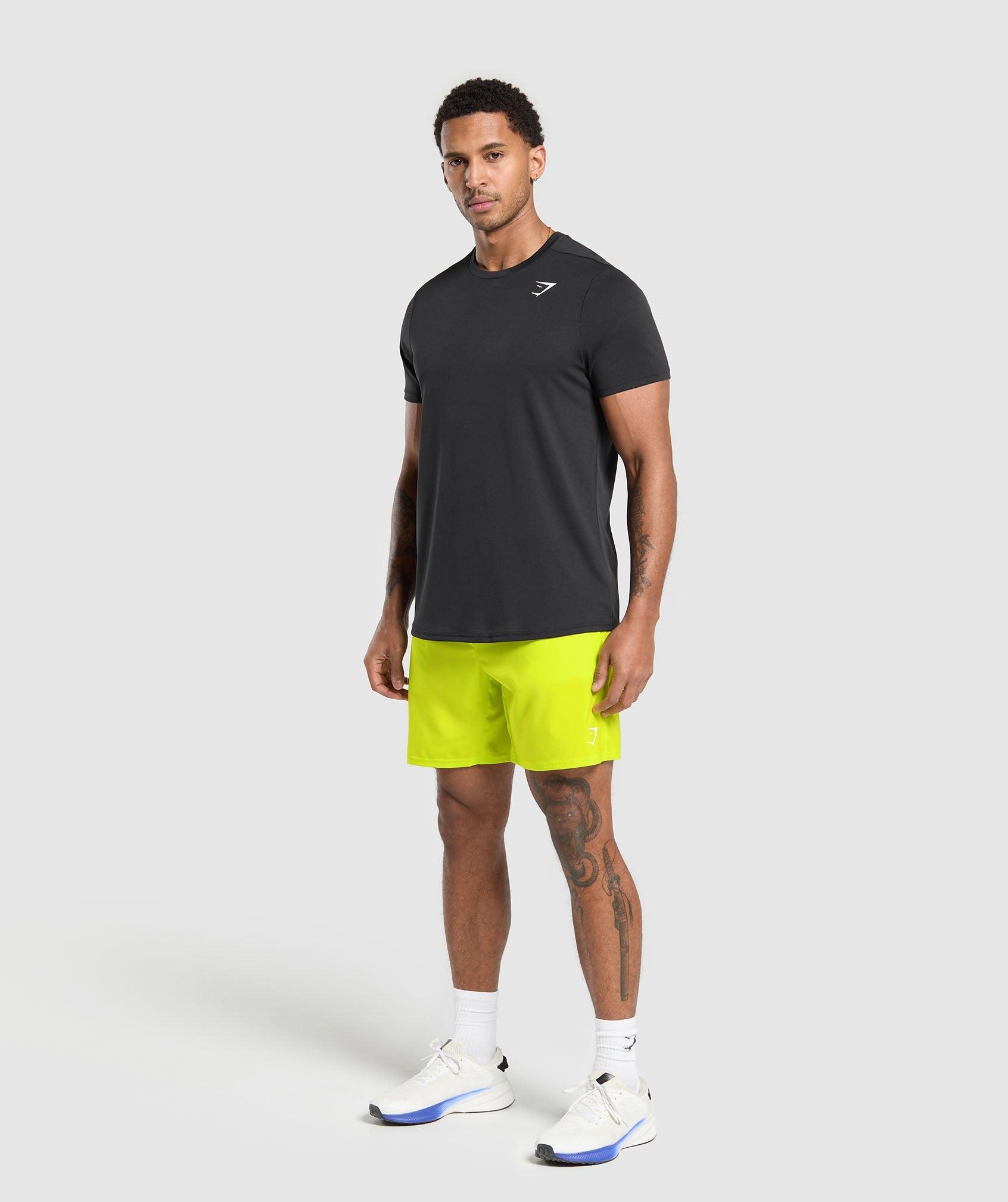 Gymshark Arrival 7" Shorts - Shock Green Male Product Image