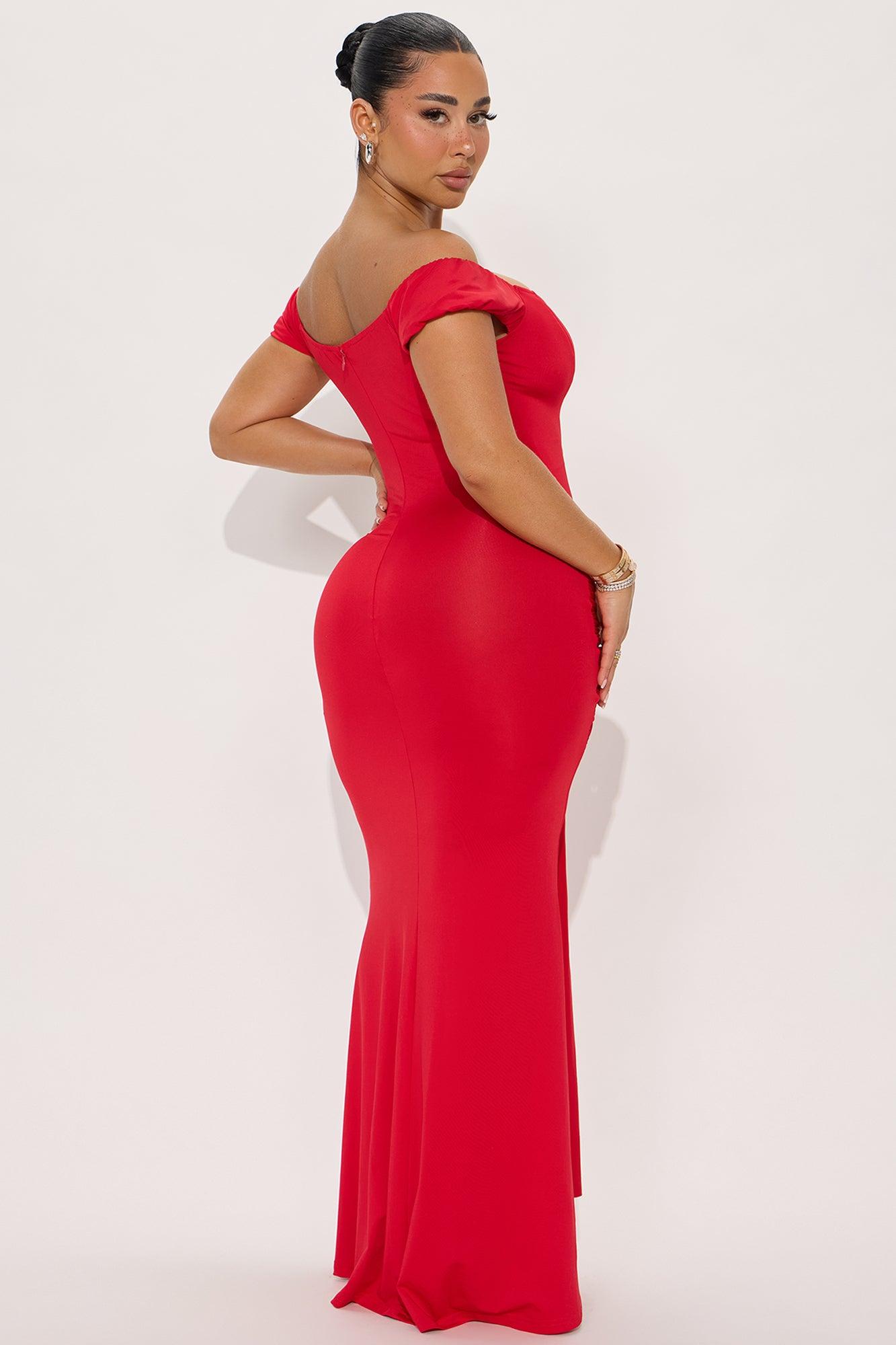 On Your Mind Maxi Dress - Red Product Image