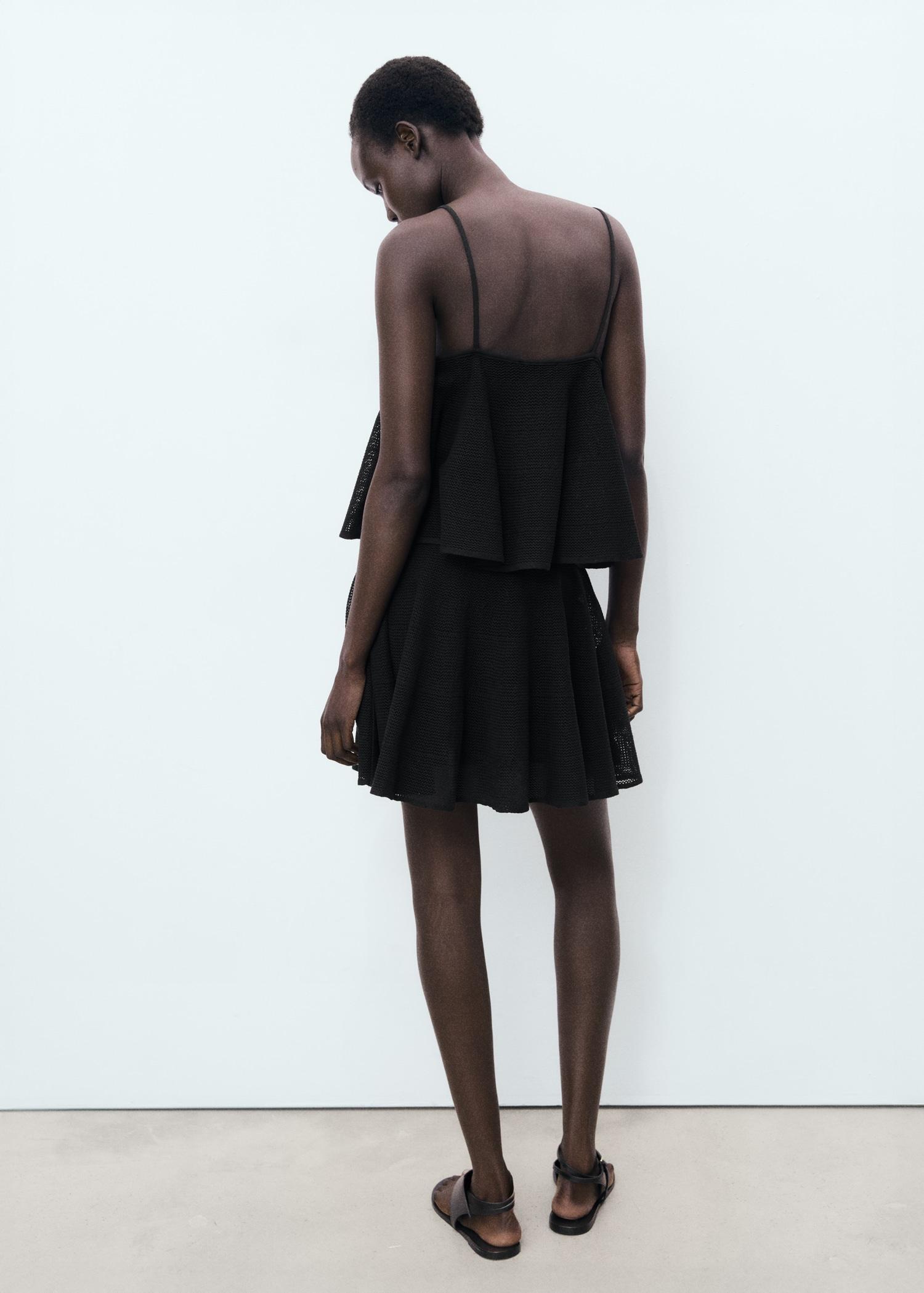 Ruffle knit dress - Women | MANGO USA Product Image