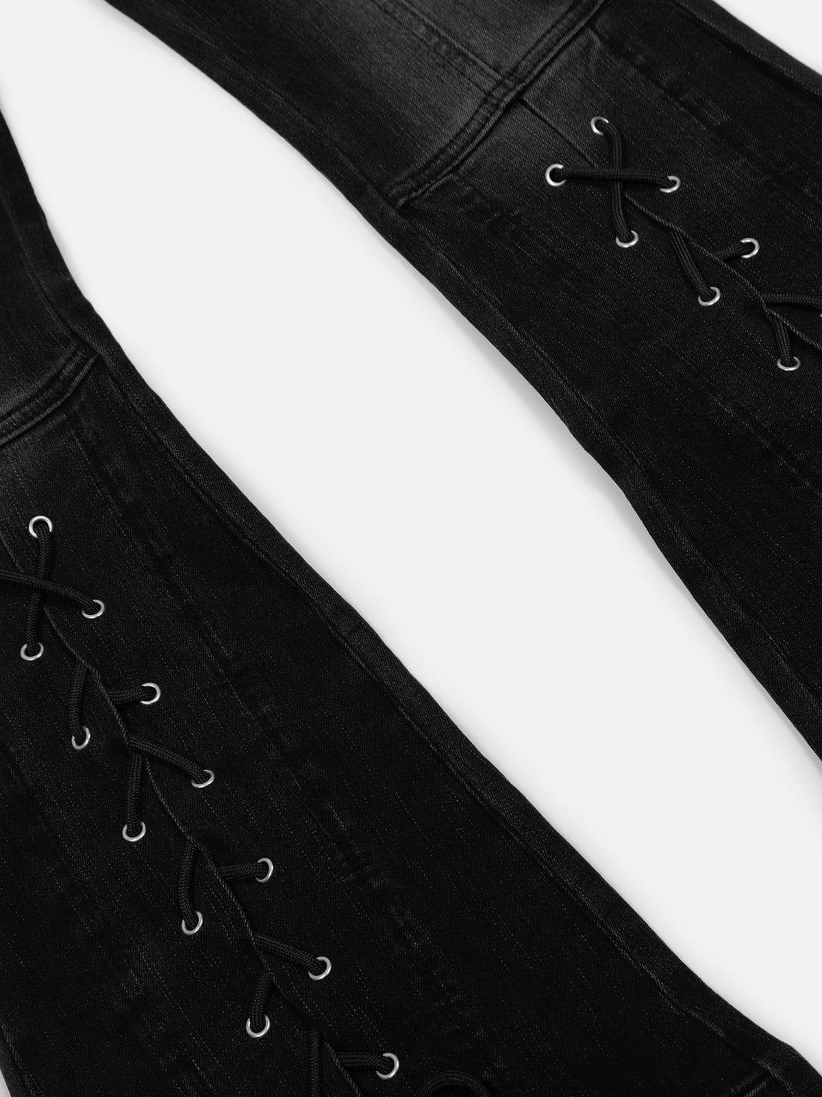 Aelfric Eden Drawstring Washed Bootcut Jeans Female Product Image