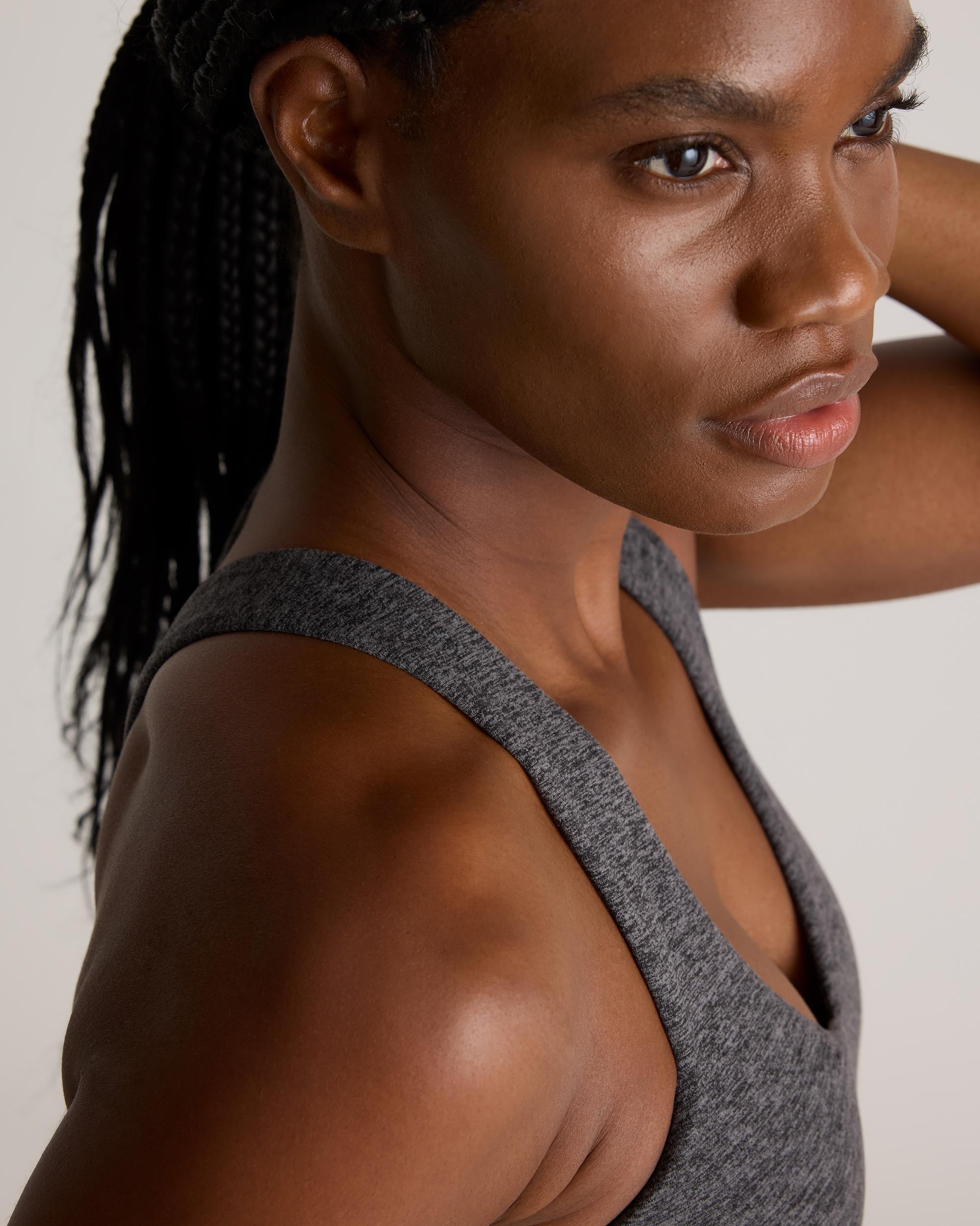 Quince | Women's Super Soft Performance Cropped Tank Top Flowknit Activewear, Recycled Polyester Product Image