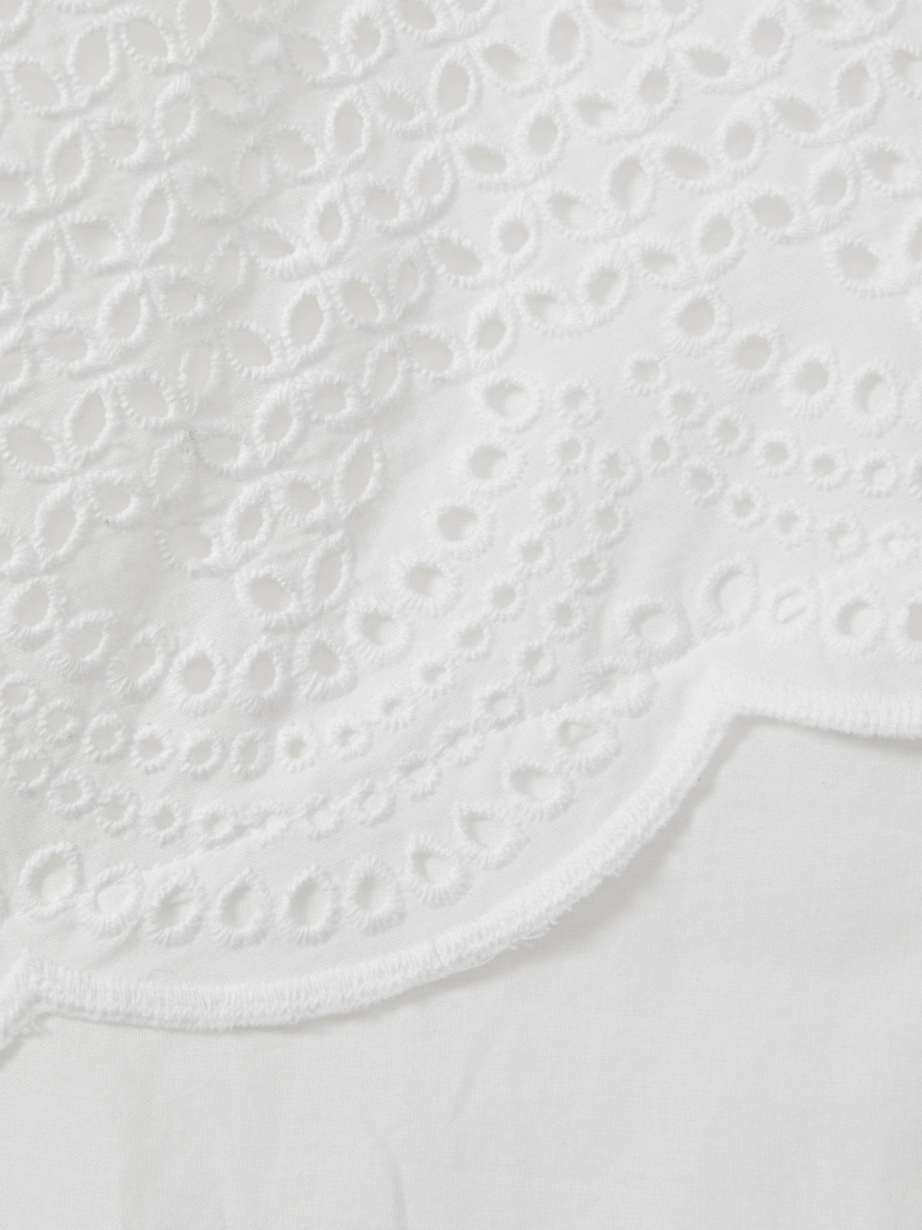 Cotton Broderie Maxi Dress in White Product Image