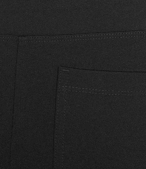 Intro Petite Size Double Knit Straight Leg Traveler Pull-On Ankle Pants Product Image