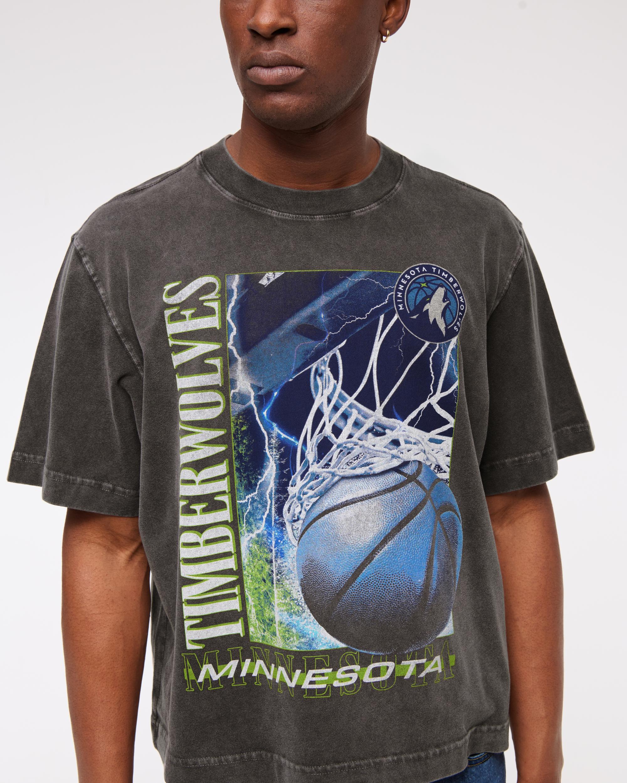 Cropped Minnesota Timberwolves Graphic Tee Product Image