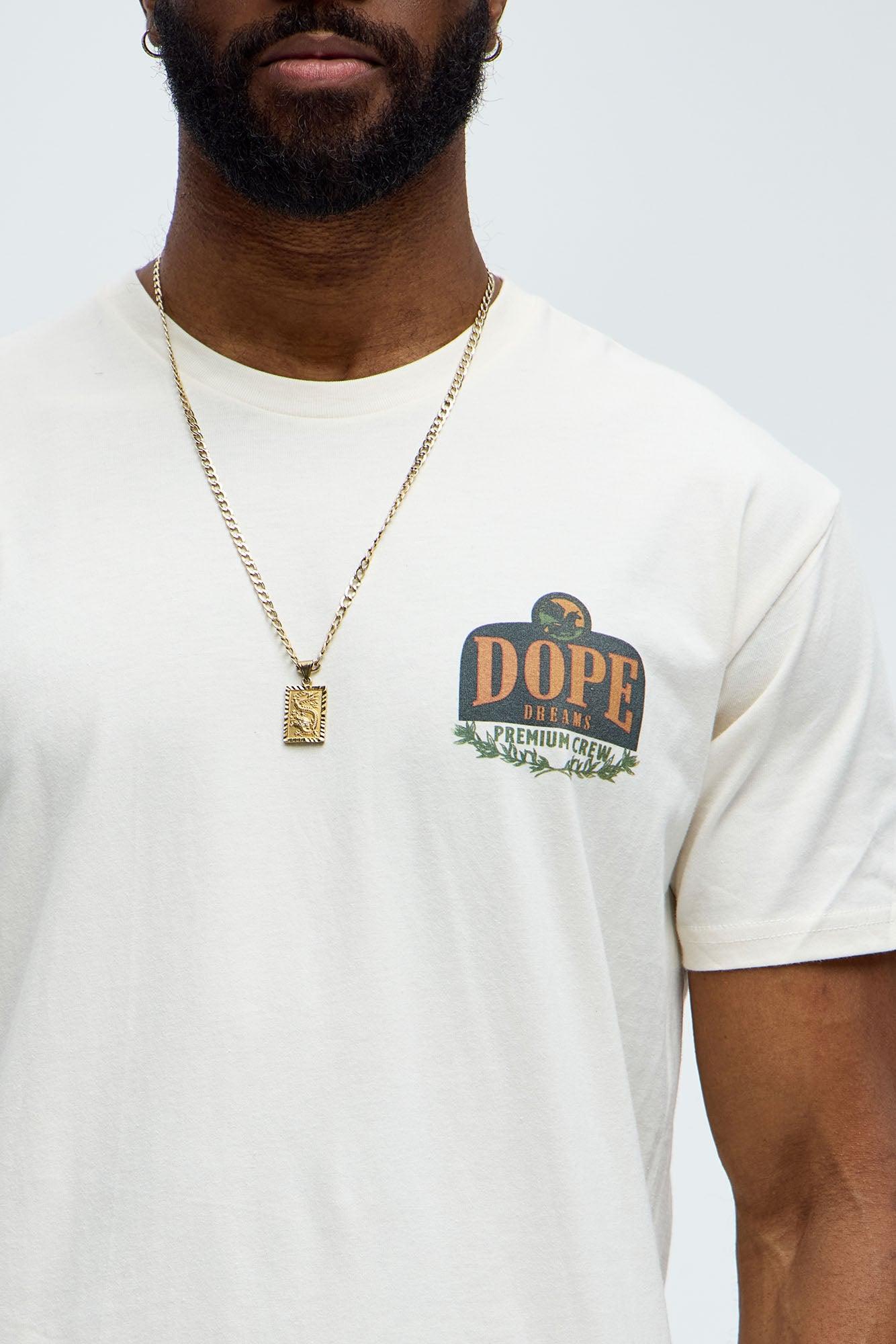 Dope Dreams Grand Scheme Short Sleeve Tee - Off White Male Product Image