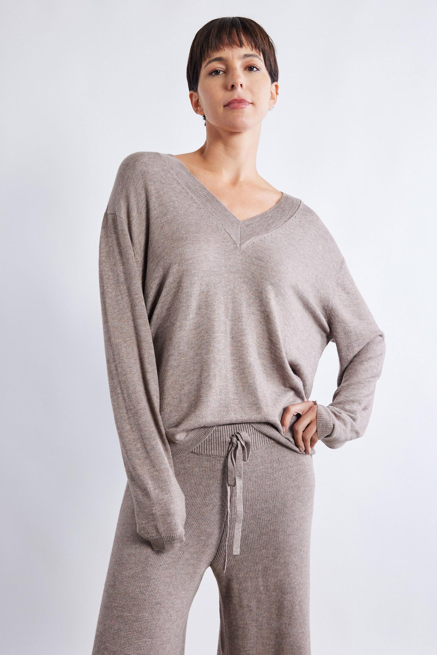 Savor V-Neck Lounge Sweater Product Image