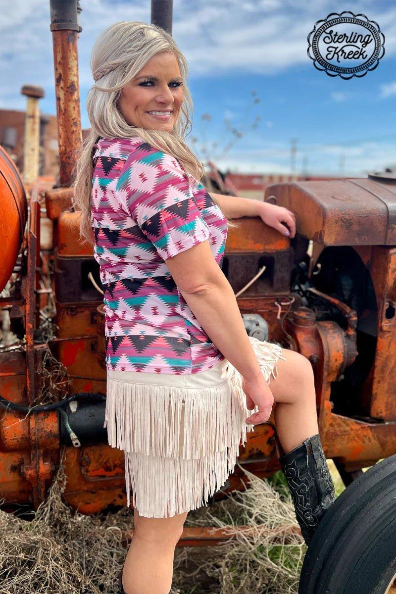 PLUS Southern Charm Mesh Top* Product Image