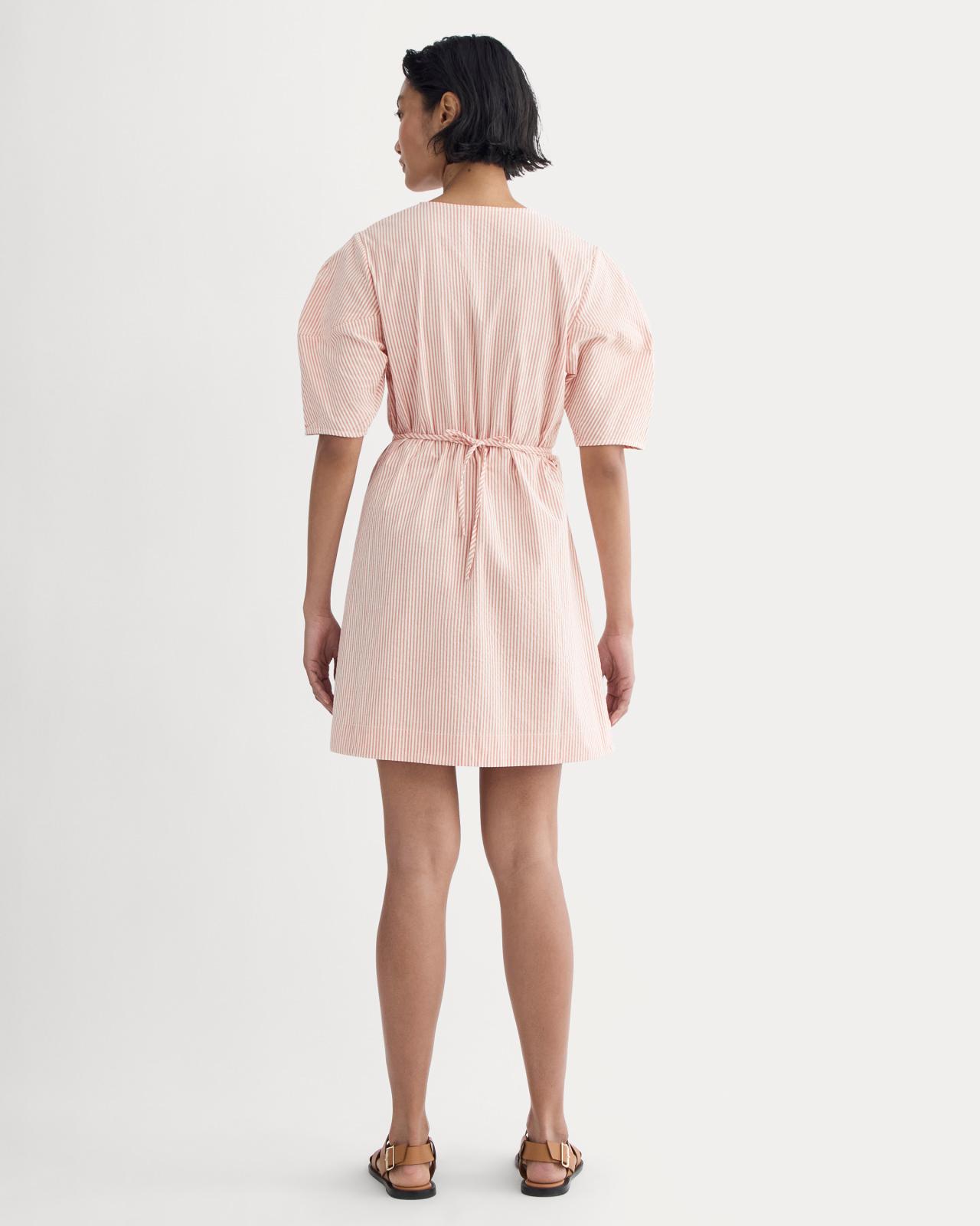 The Seersucker Mini Wrap Dress Product Image