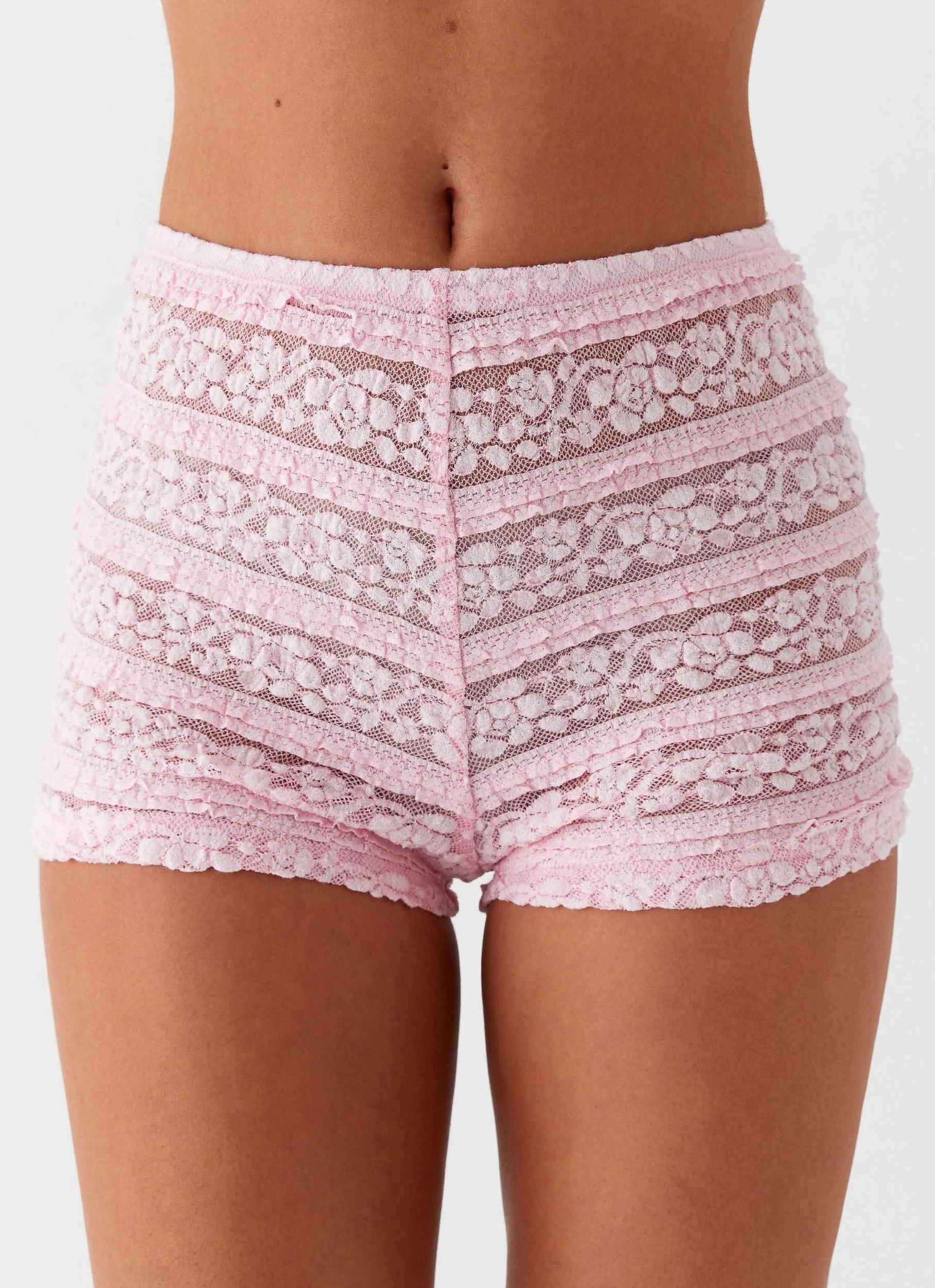 Desert Isle Mini Shorts - Pink Product Image