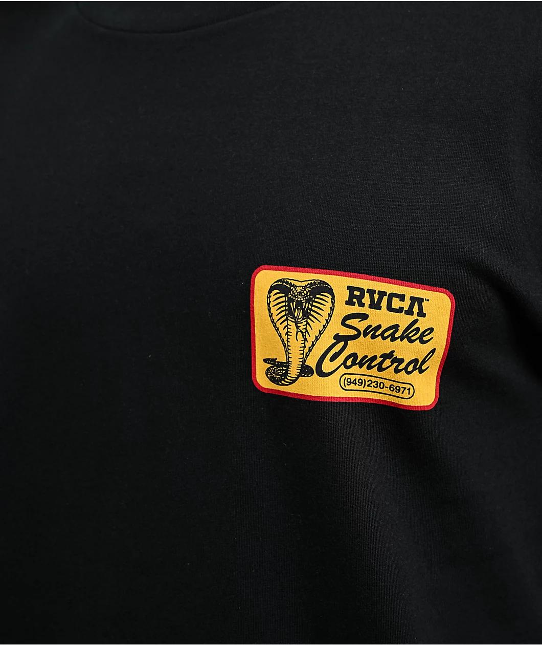 RVCA Cobra Services Black T-Shirt Product Image