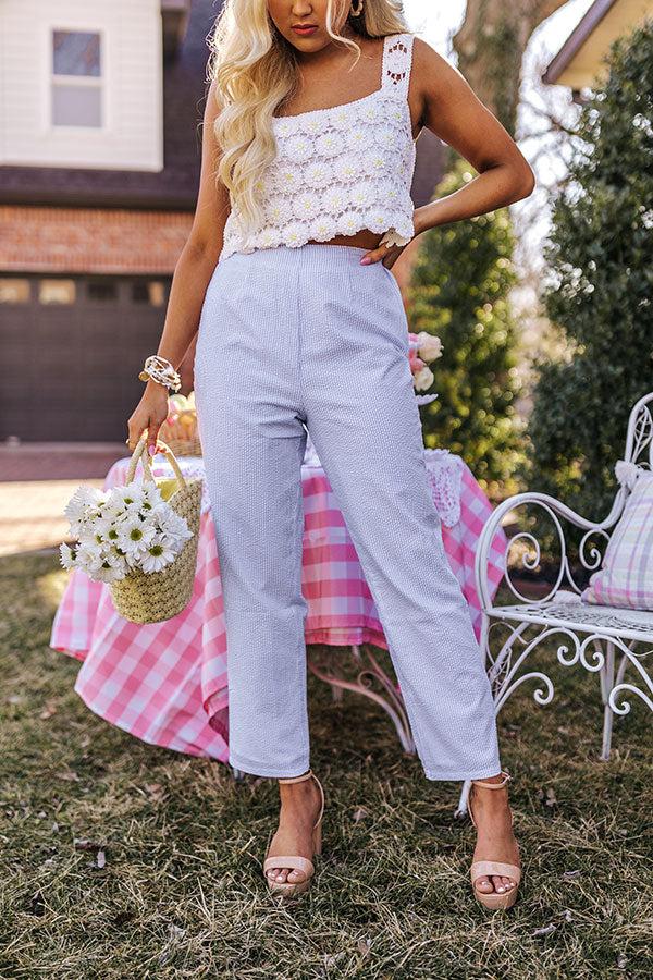 Sweet On Seersucker Pants Product Image