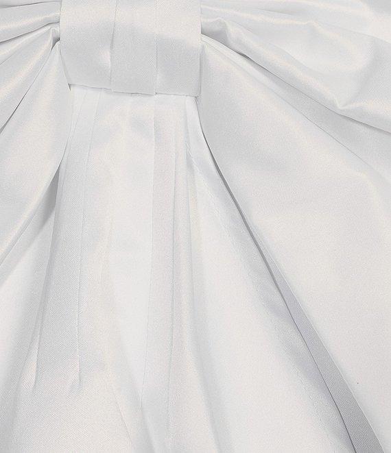 Allison & Kelly Sleeveless V-Neck A-Line Bow Dress Product Image