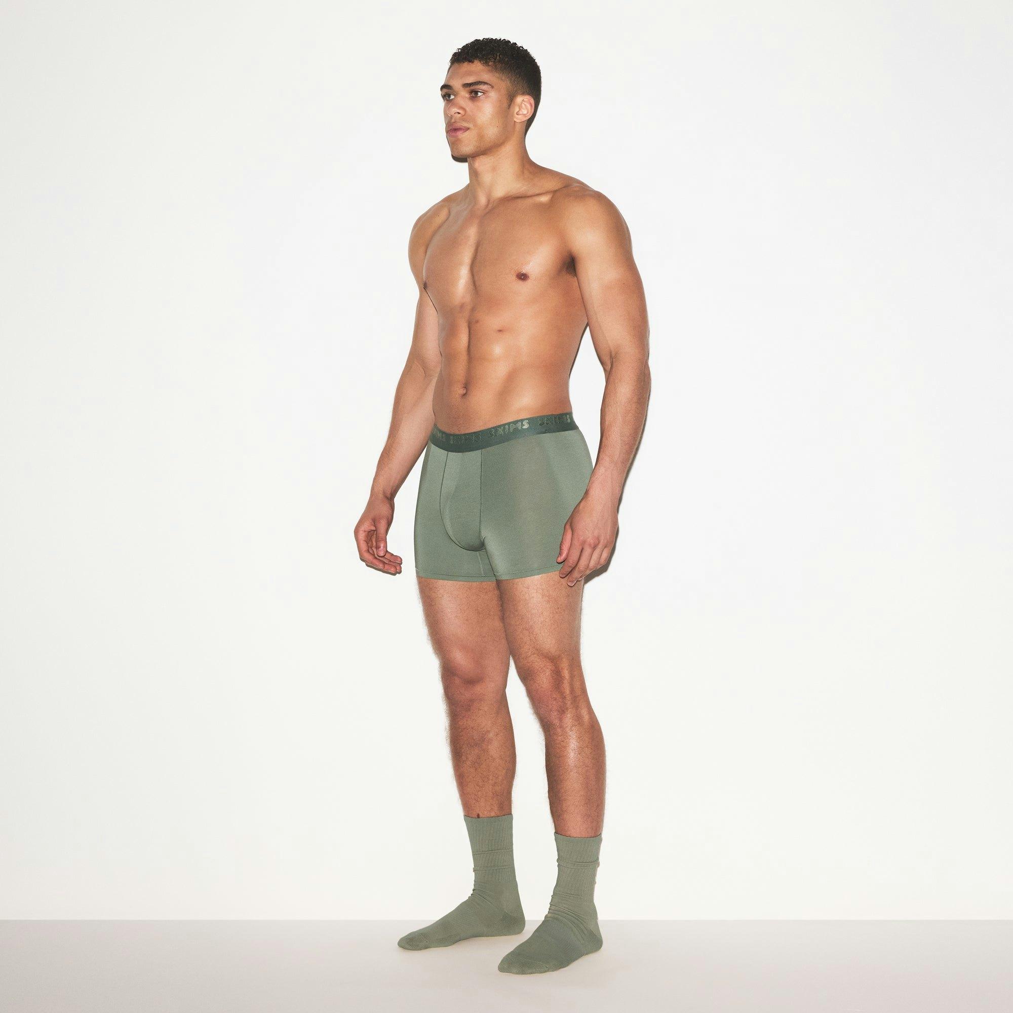 SKIMS STRETCH MENS 3" BOXER BRIEF 3-PACK | LAUREL MULTI Product Image