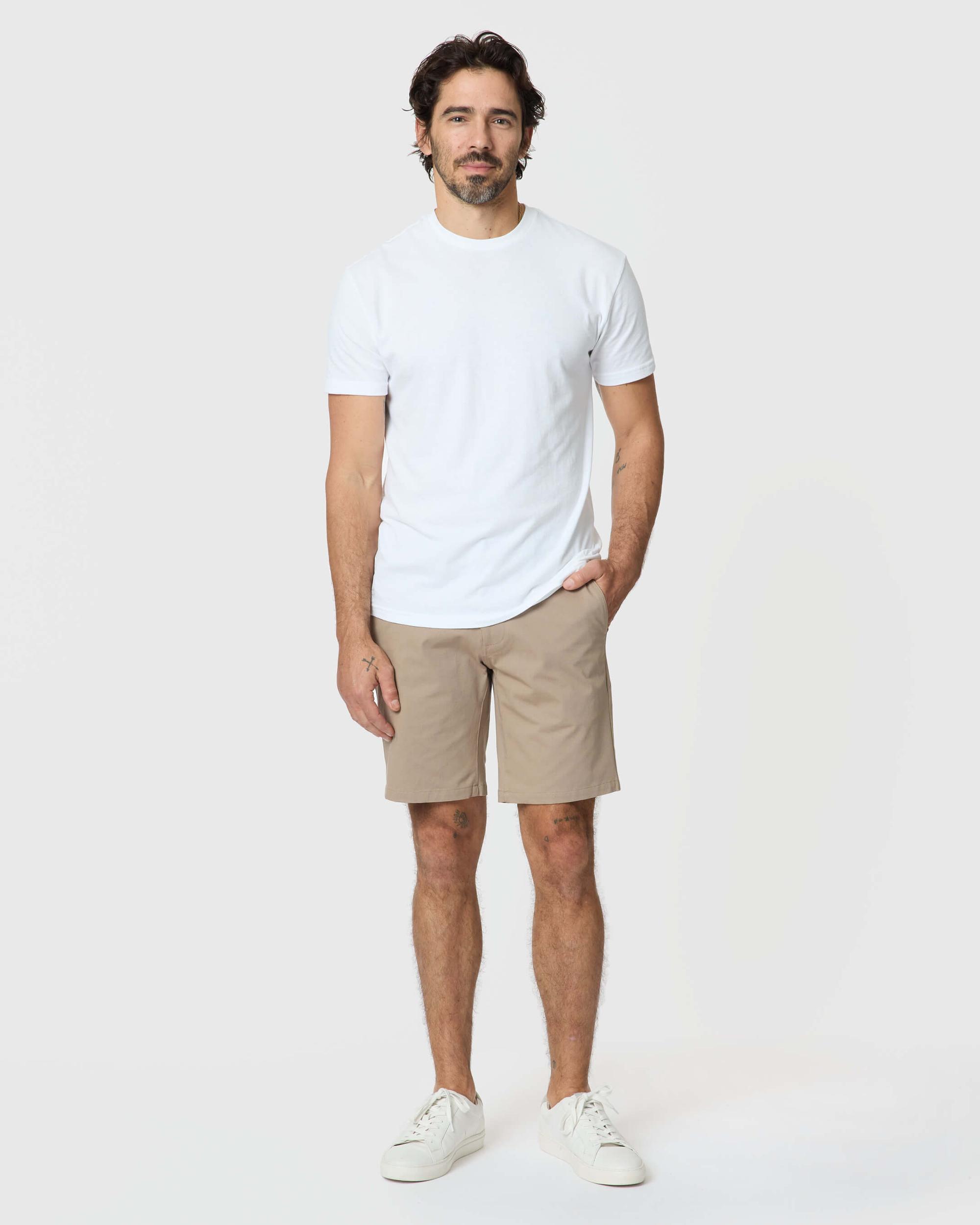 9" Khaki Classic Twill Shorts Product Image