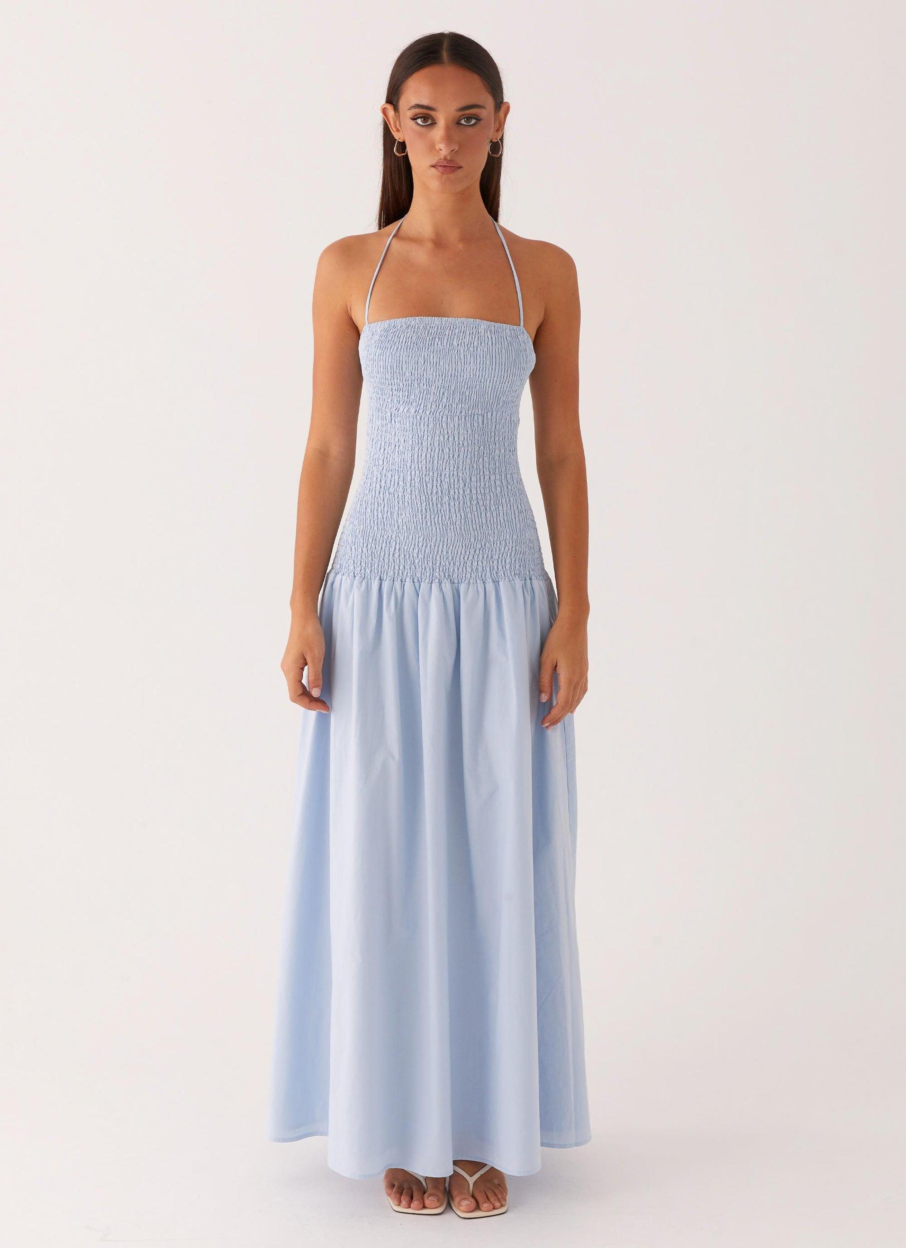 Zahra Maxi Dress - Blue Product Image