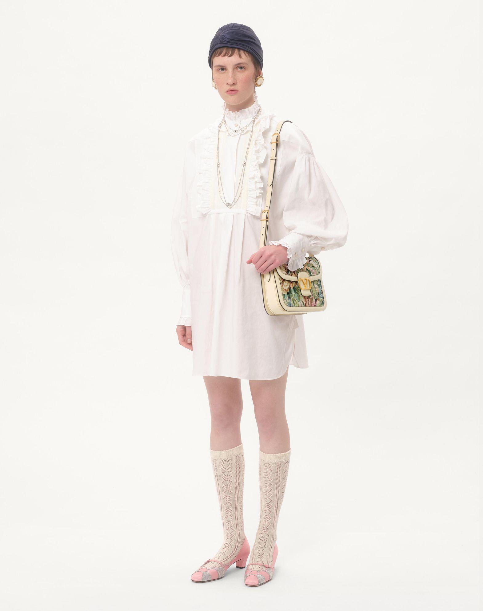 Valentino Garavani 9To5 Shoulder Bag In Voyage Imaginaire Jacquard Fabric Product Image