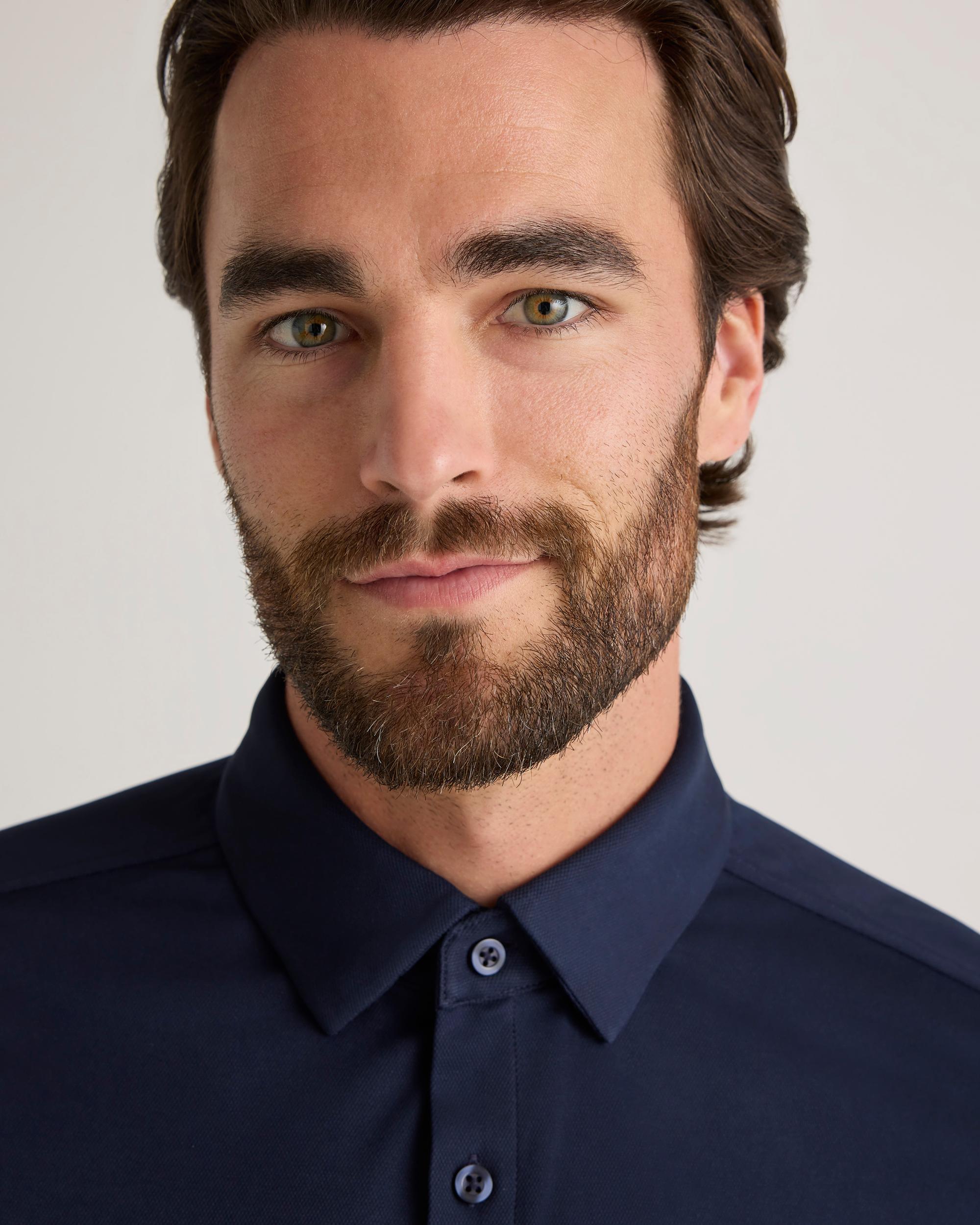 Quince | Men's Commuter Stretch Pique Short Sleeve Button Down 100% Polyester Product Image