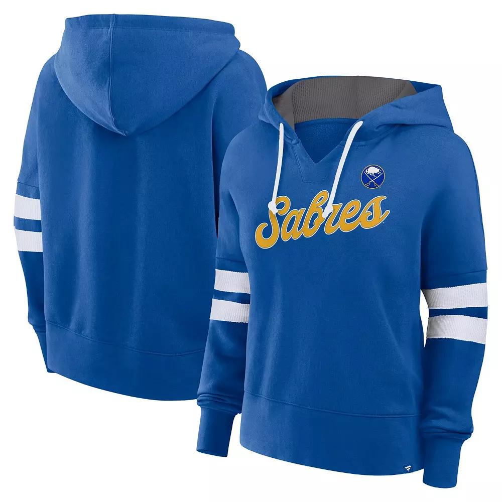 Women's Fanatics Royal Buffalo Sabres Seize Fleece Pullover Hoodie,  Product Image