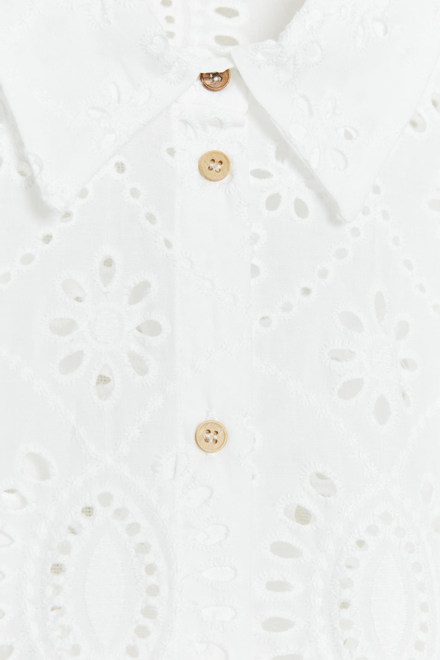 EYELET EMBROIDERY SHIRT Product Image