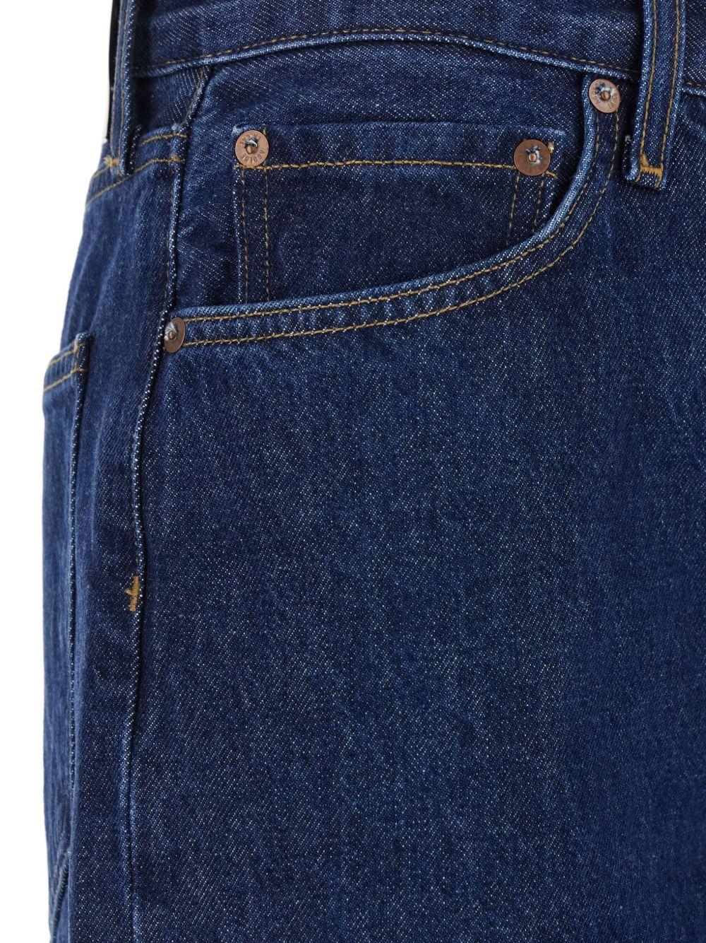wide-leg cotton-blend jeans Product Image