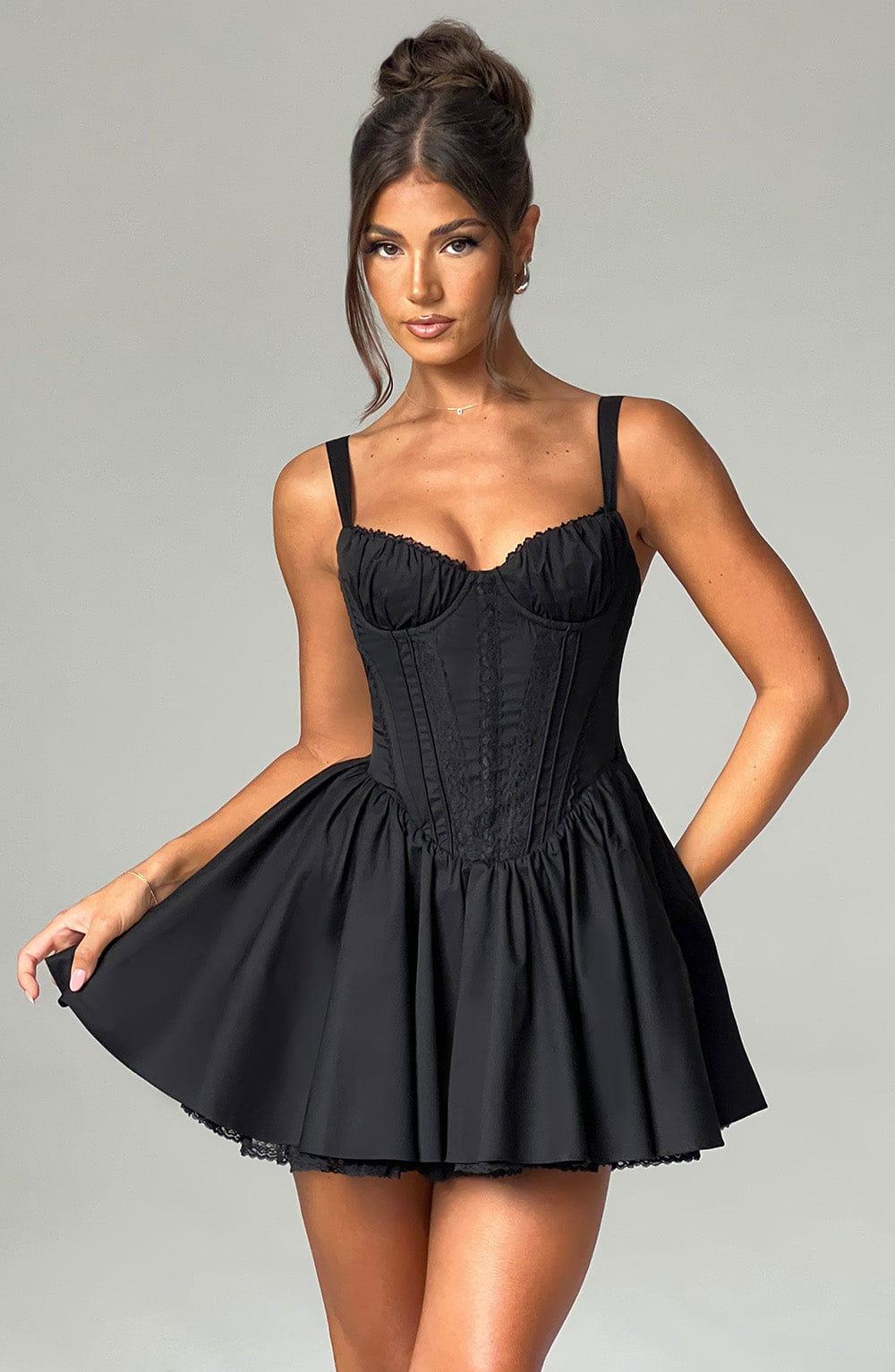 Josie Mini Dress - Black Product Image