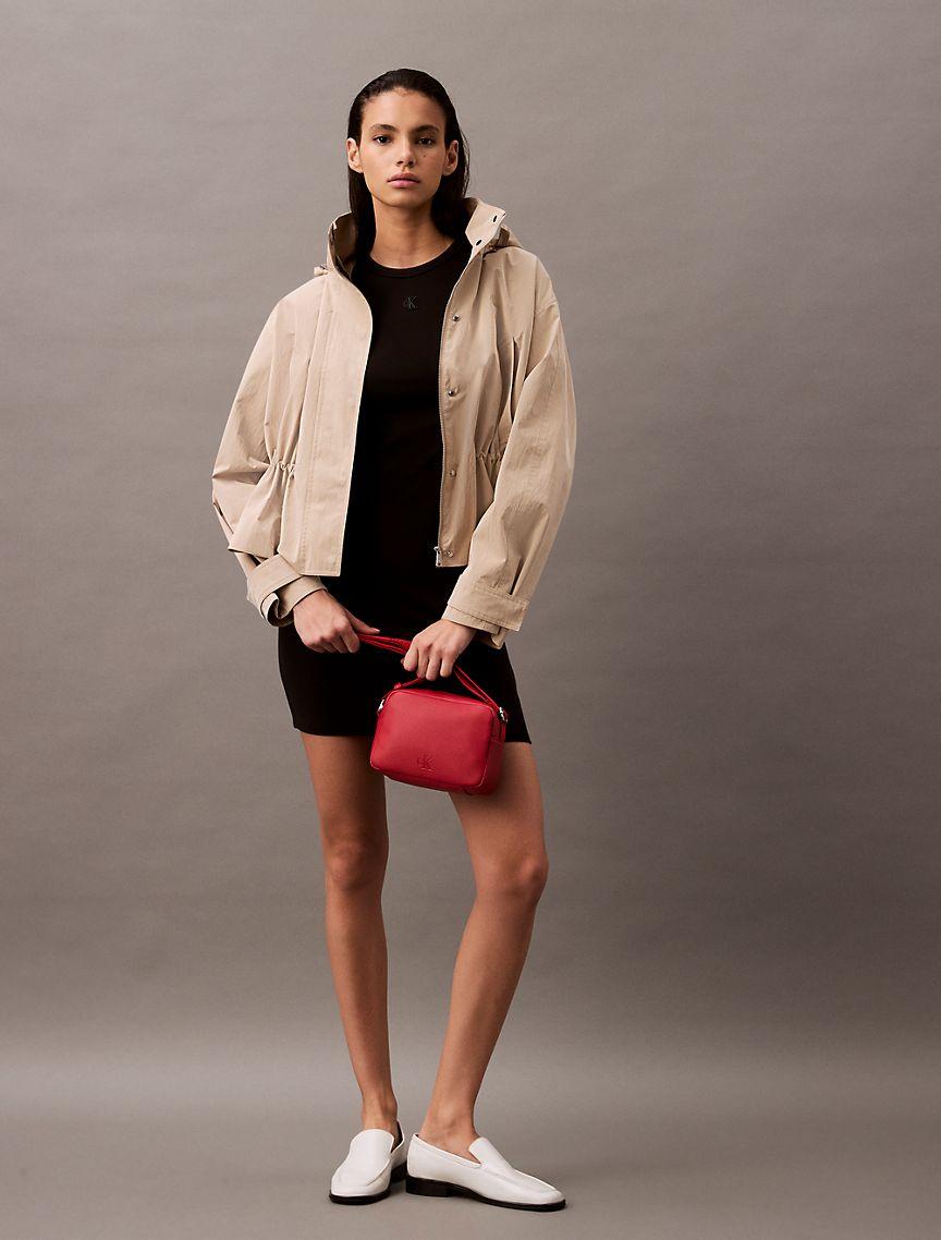 Cotton Contour Rib Monogram Logo Mini Dress Product Image