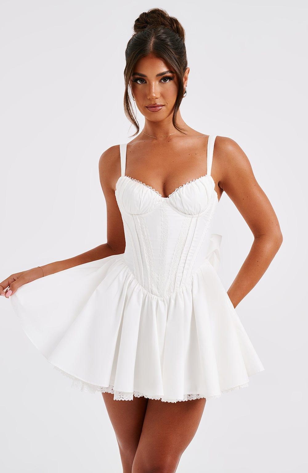Josie Mini Dress - White Product Image