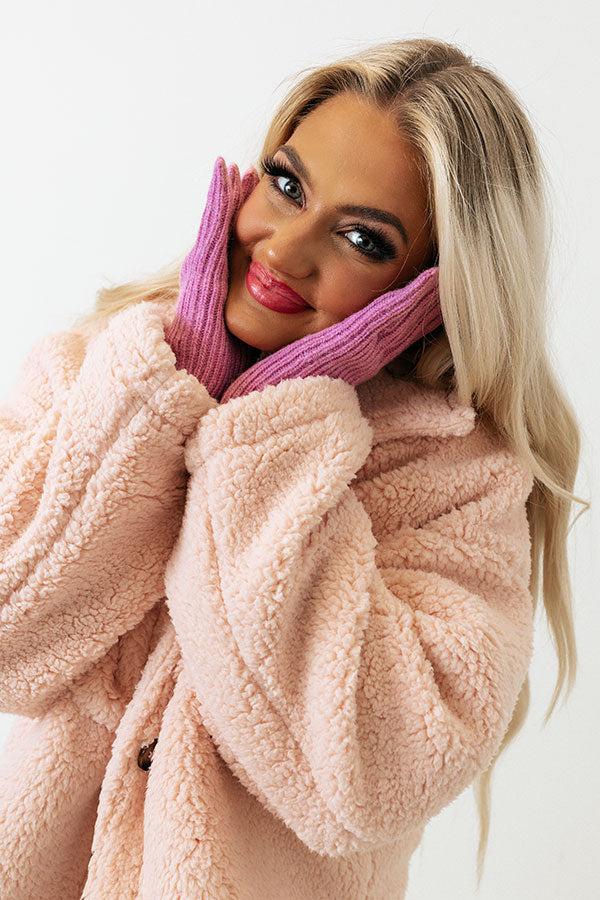 Snowy Afternoon Gloves in Blush Product Image