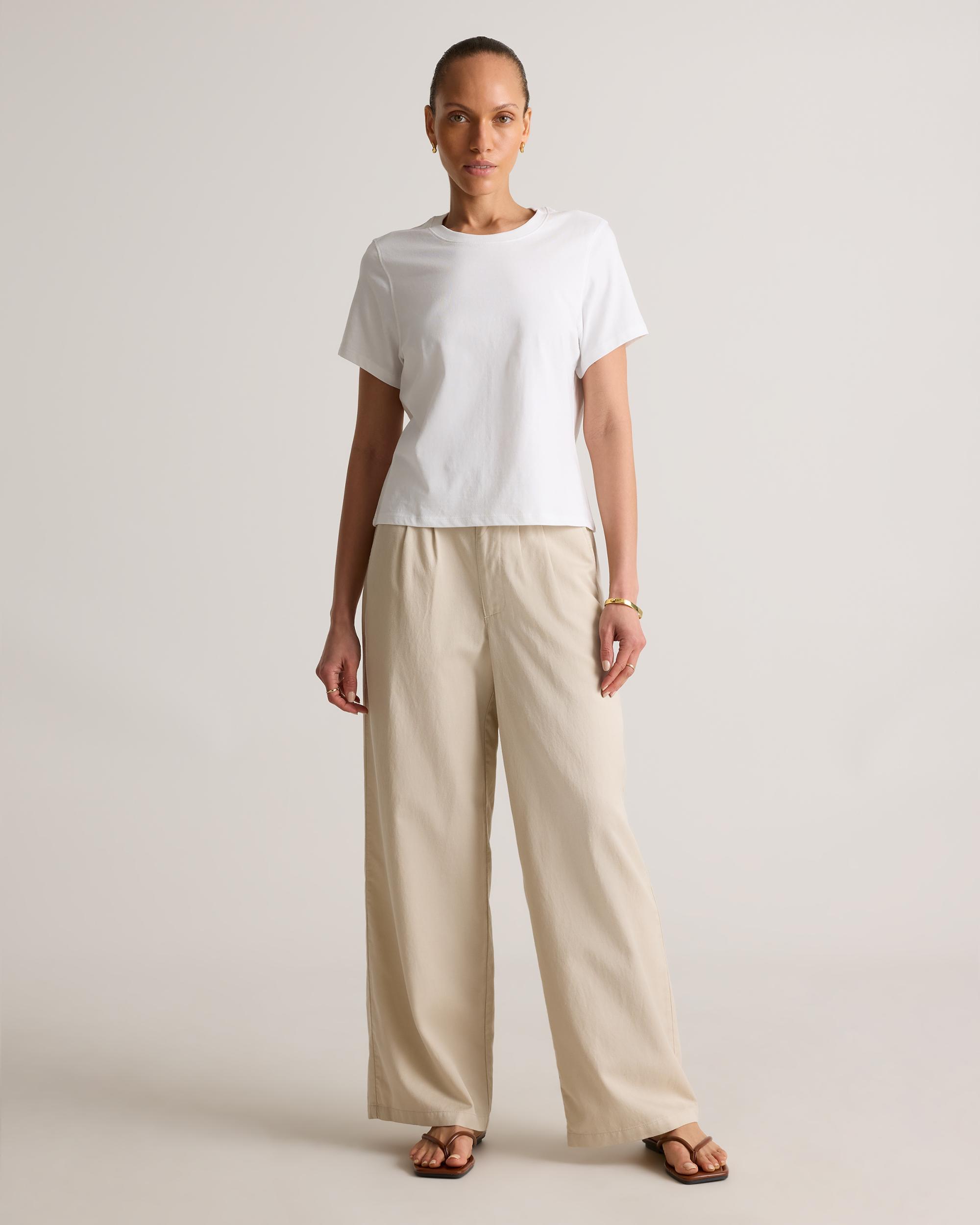 Quince | Women's Boxy Crewneck T-Shirt Organic Cotton Product Image