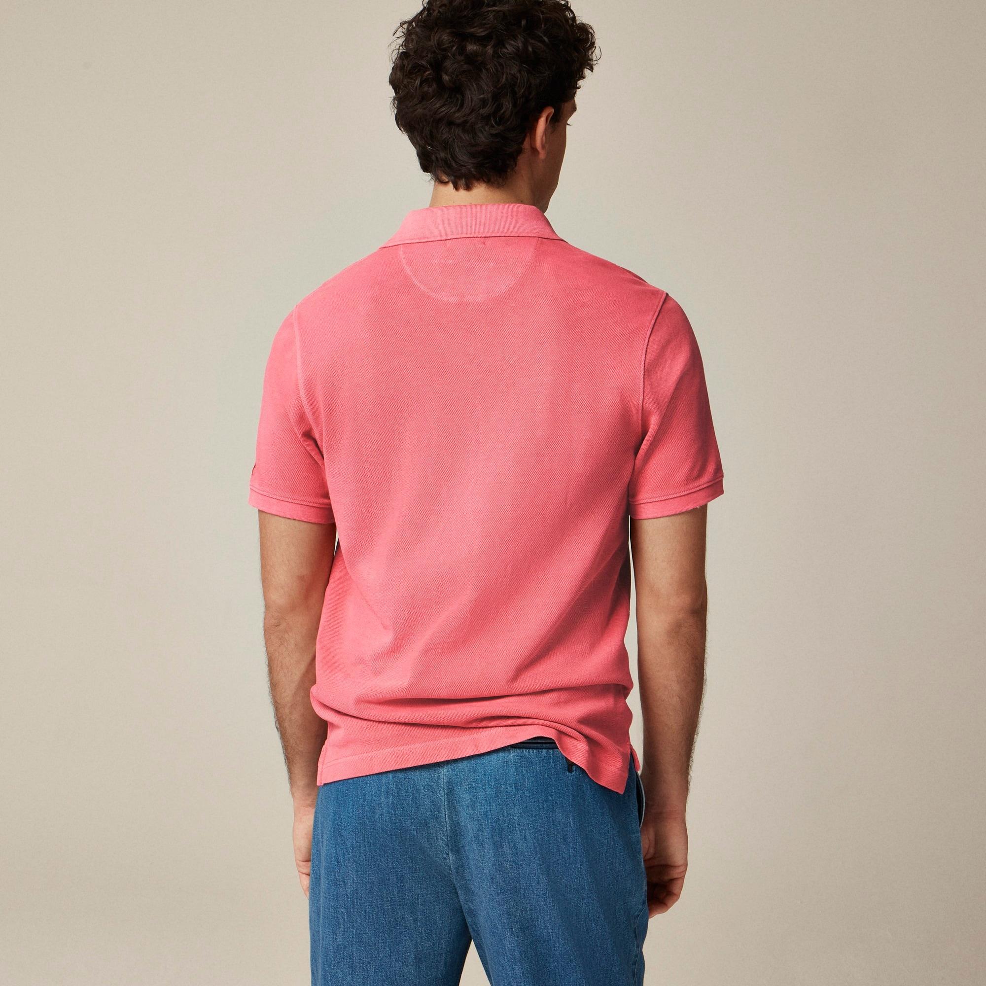 Washed piqué polo shirt Product Image