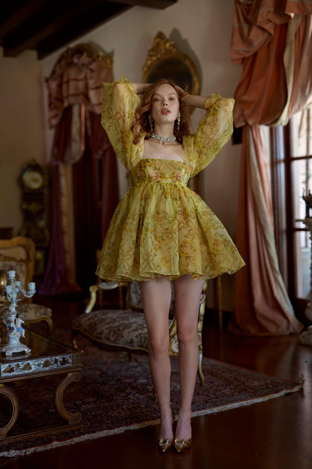 The Crème Brulee Puff Dress Product Image