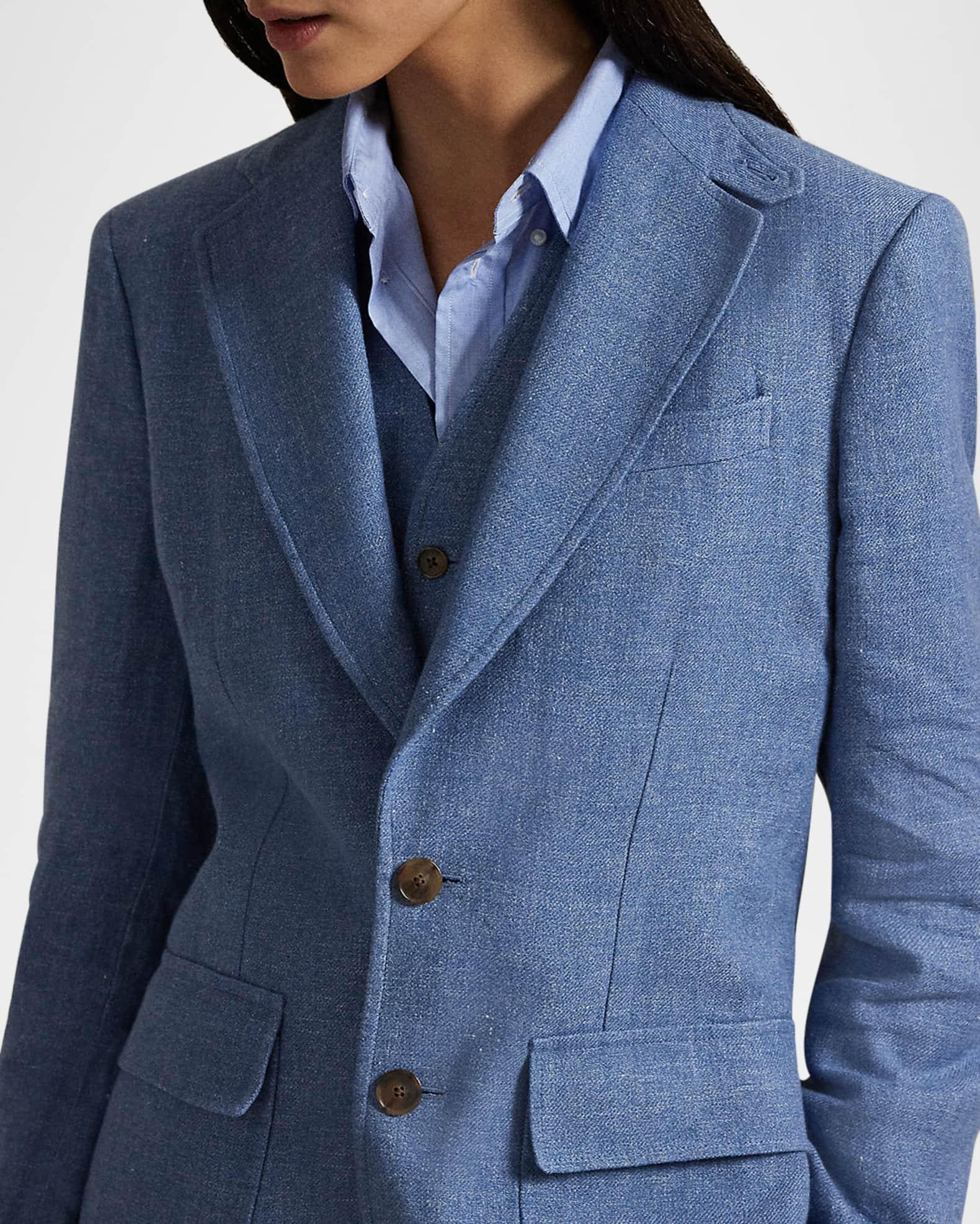 Linen-Cotton Twill Blazer Product Image