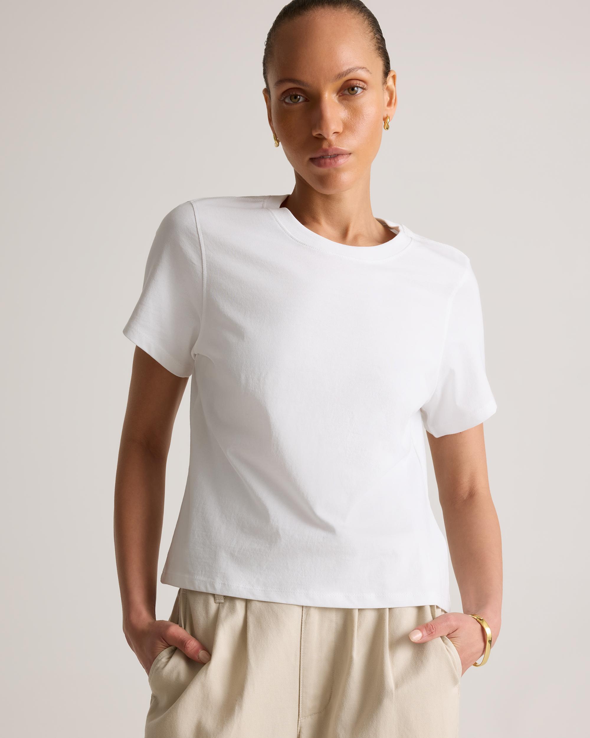 Quince | Women's Boxy Crewneck T-Shirt Organic Cotton Product Image