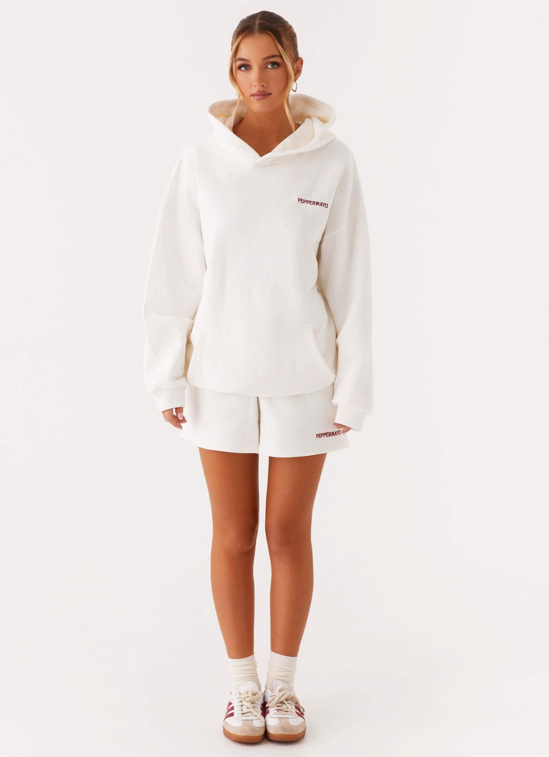 Signature Oversized Hoodie - Ivory Product Image