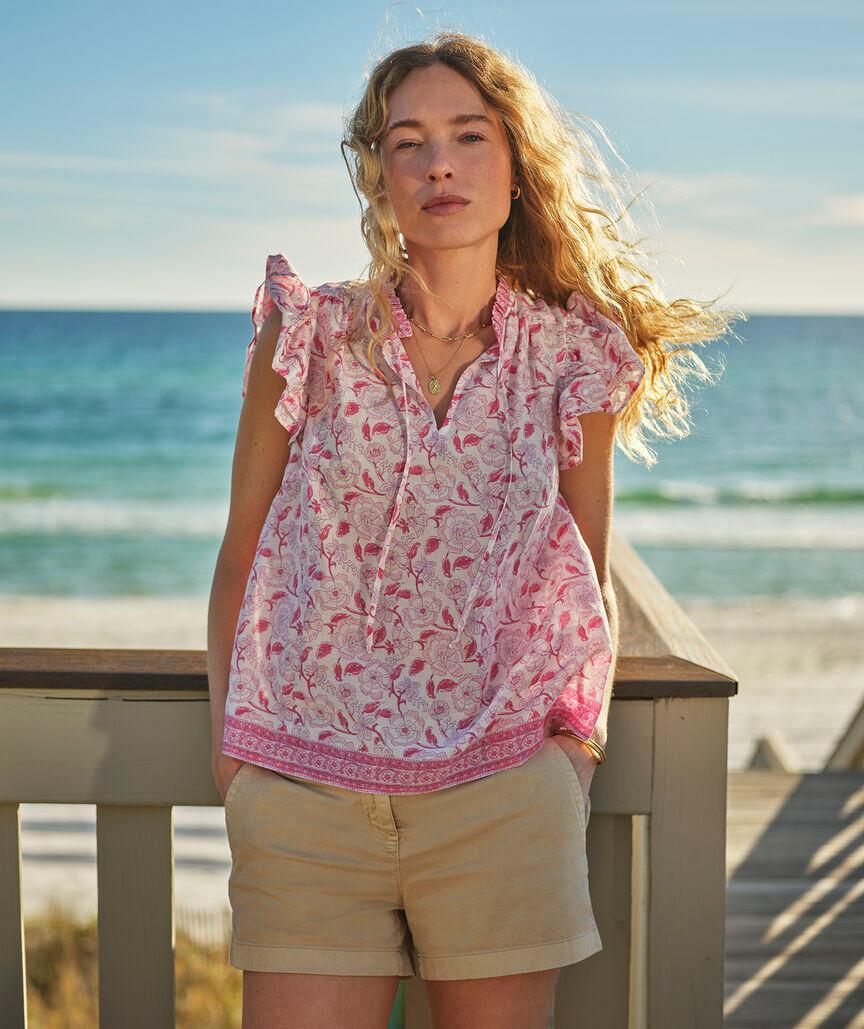 Adare Double Ruffle Top Product Image