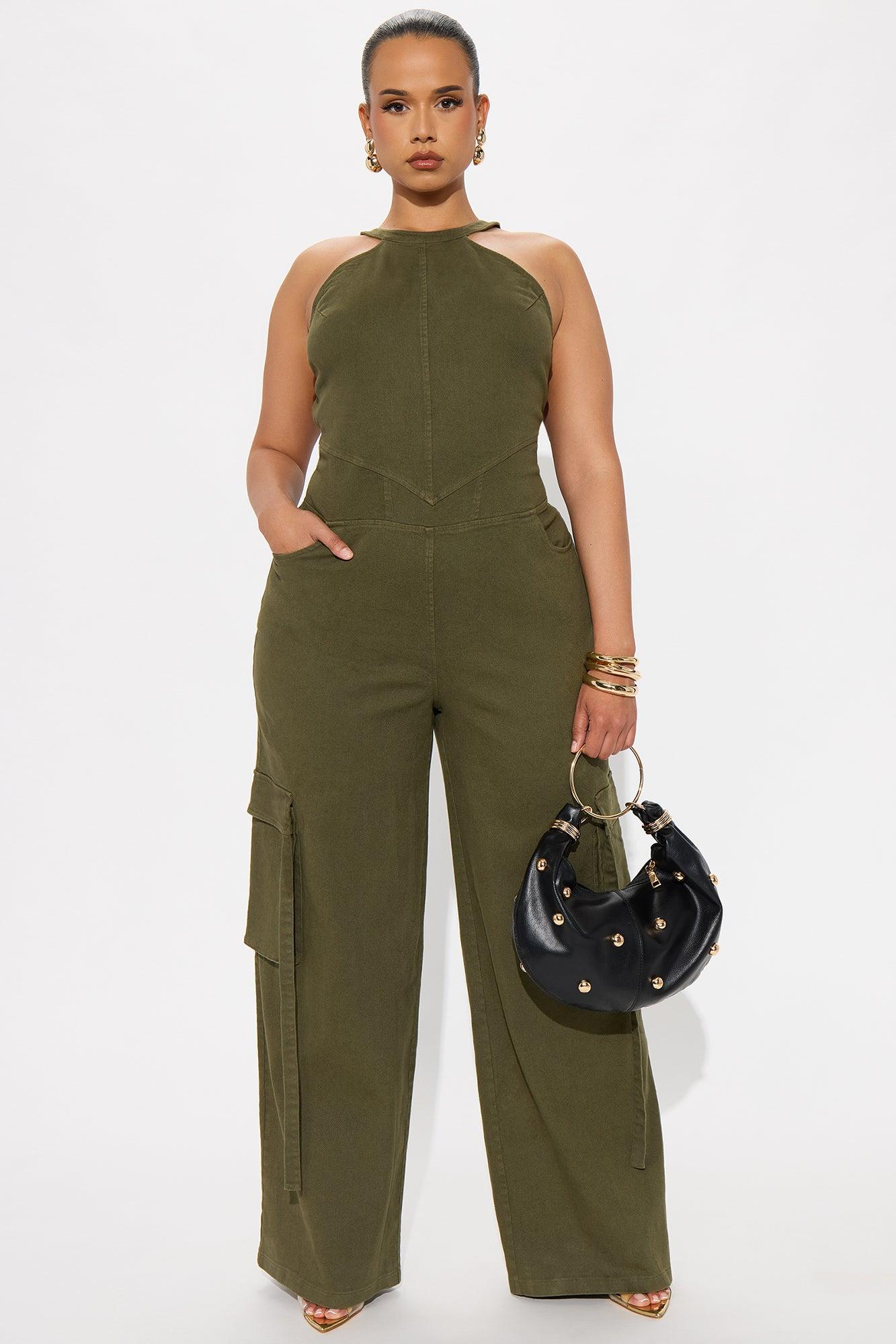 Daring Jumpsuit - Olive Product Image