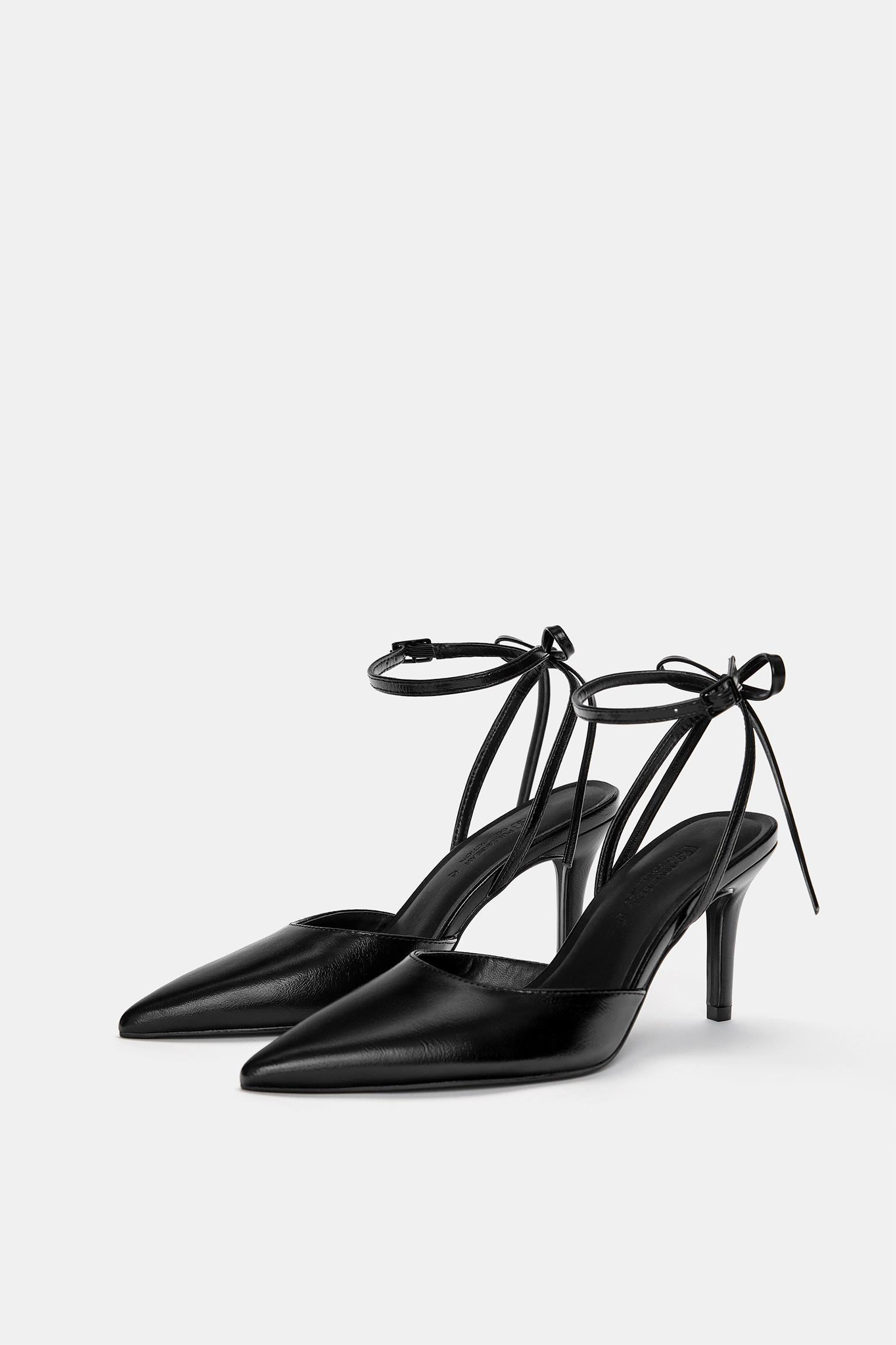 High-heel shoes with bow Product Image