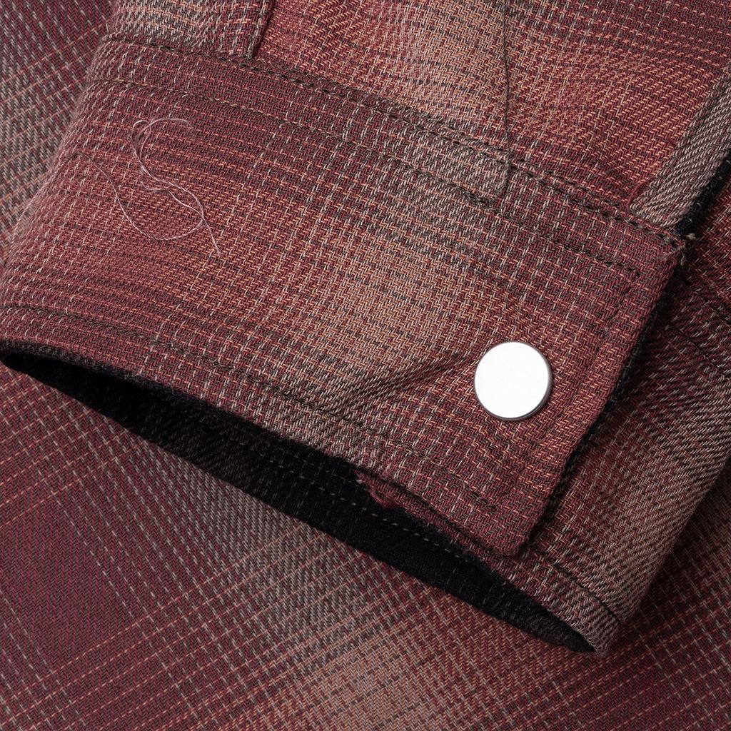 Brushed Flannel Shirt Jacket - Orange Multi Male Product Image