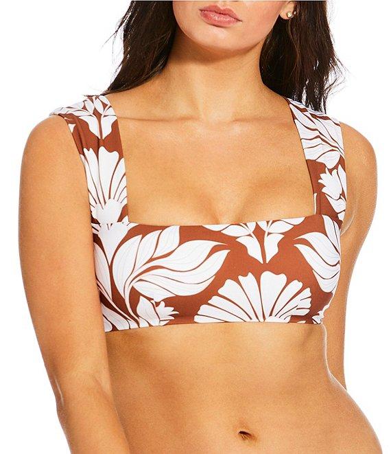 Alex Marie Signature Sculpt Nouveau Tropical Mid Rise Swim Bottom Product Image