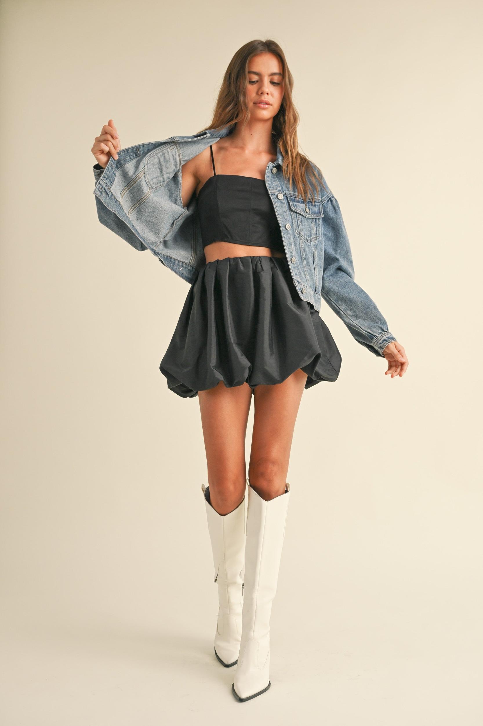 Metallic Balloon Mini Skirt Product Image