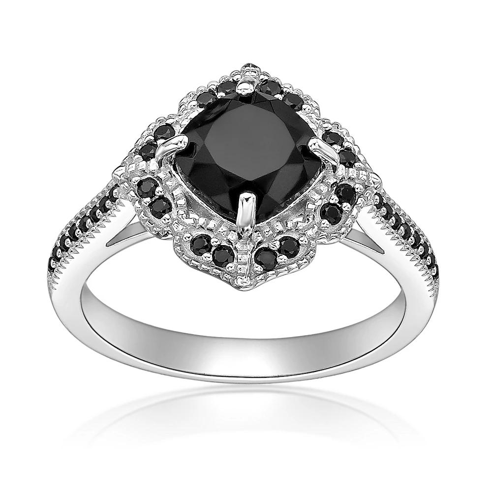 Gemminded Sterling Silver Onyx & Black Spinel Ring, Womens Product Image