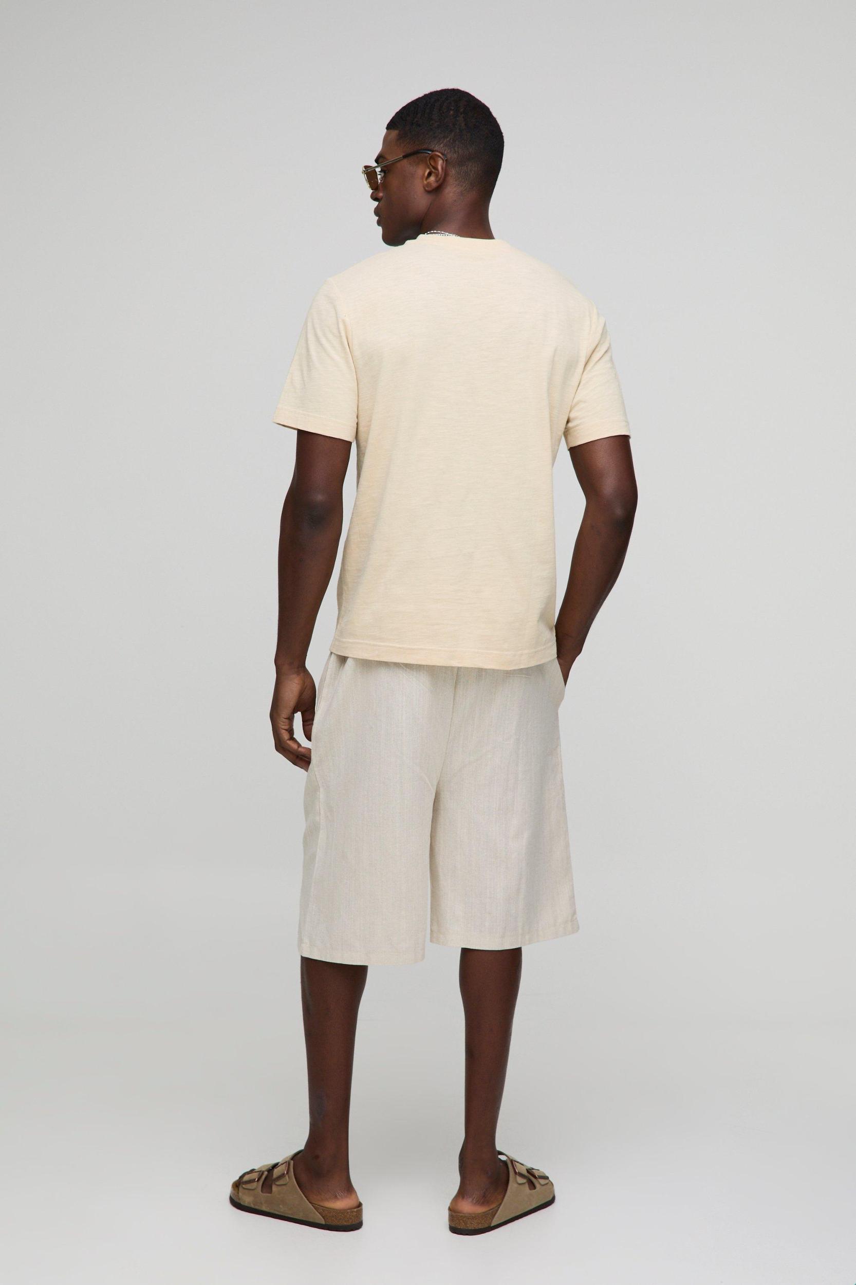 Regular Fit Slub T-Shirt | boohooMAN USA Product Image