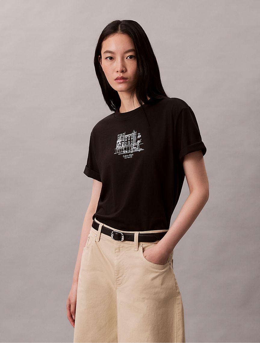 Embroidered Script Logo Classic T-Shirt Product Image