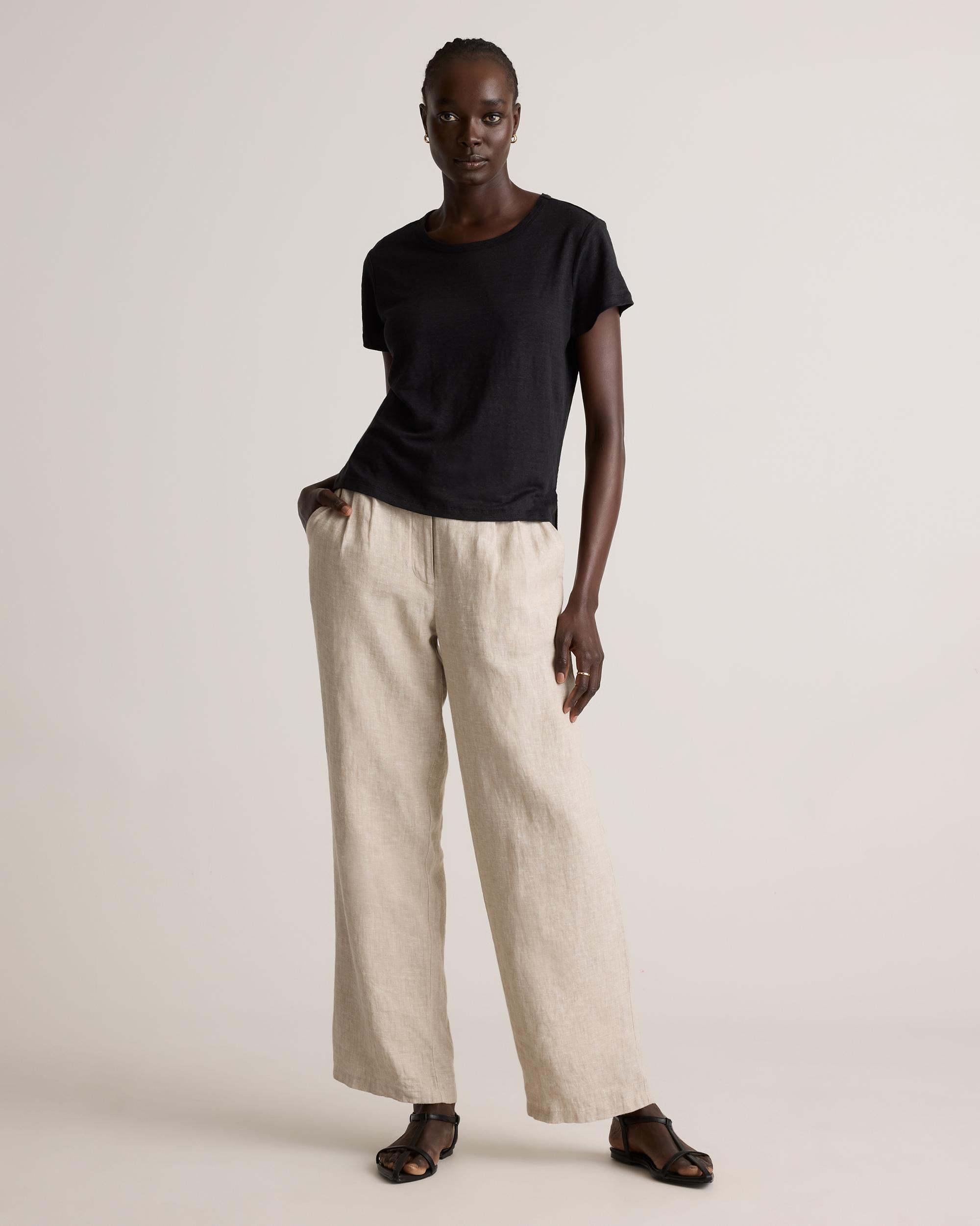 Quince | Women's 100% European Linen Jersey T-Shirt Size XS Product Image