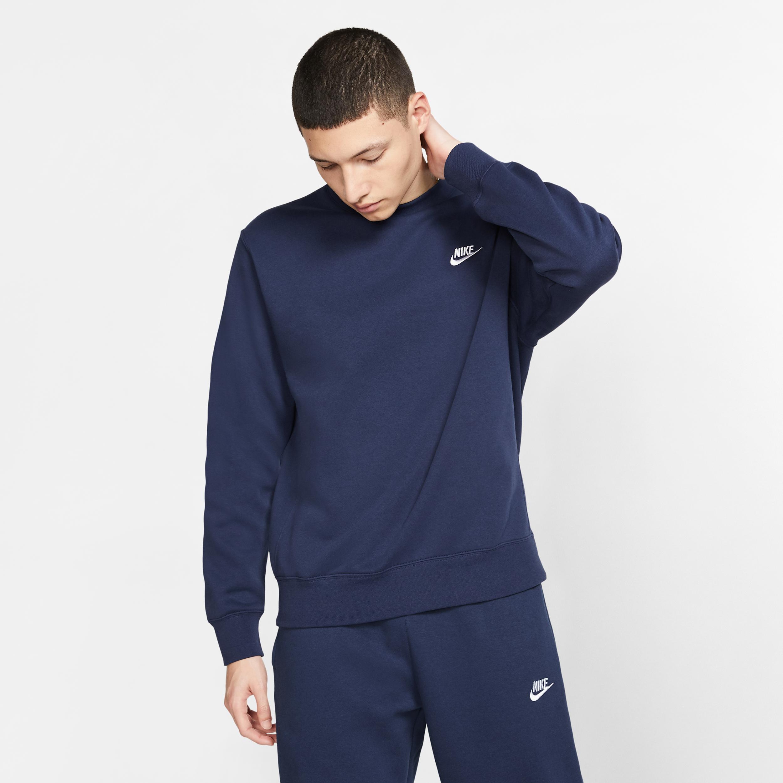 Mens Nike Sportswear Club Fleece Crew | BV2662-410 Product Image