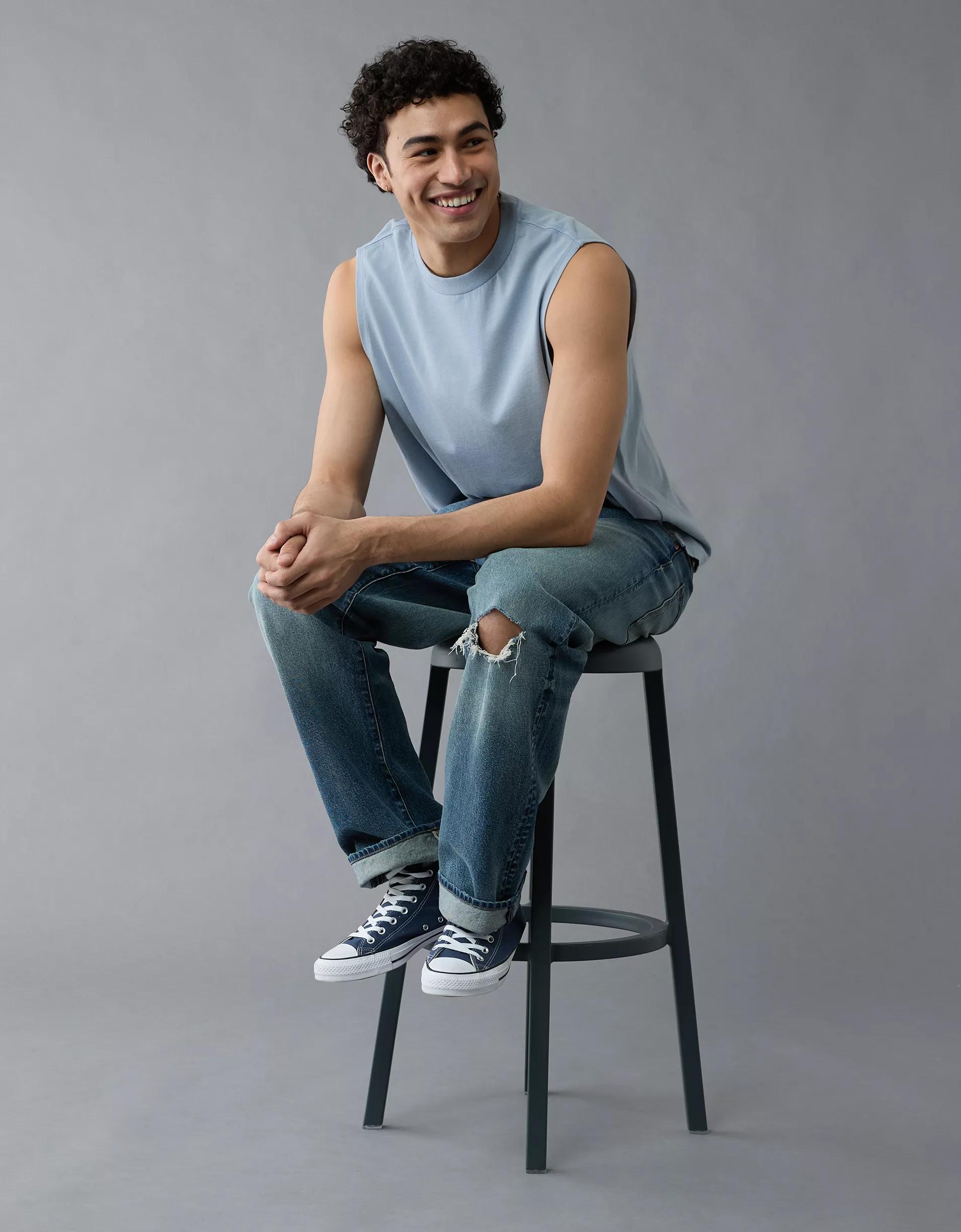 AE Boxy Sueded Jersey Tank Top Product Image